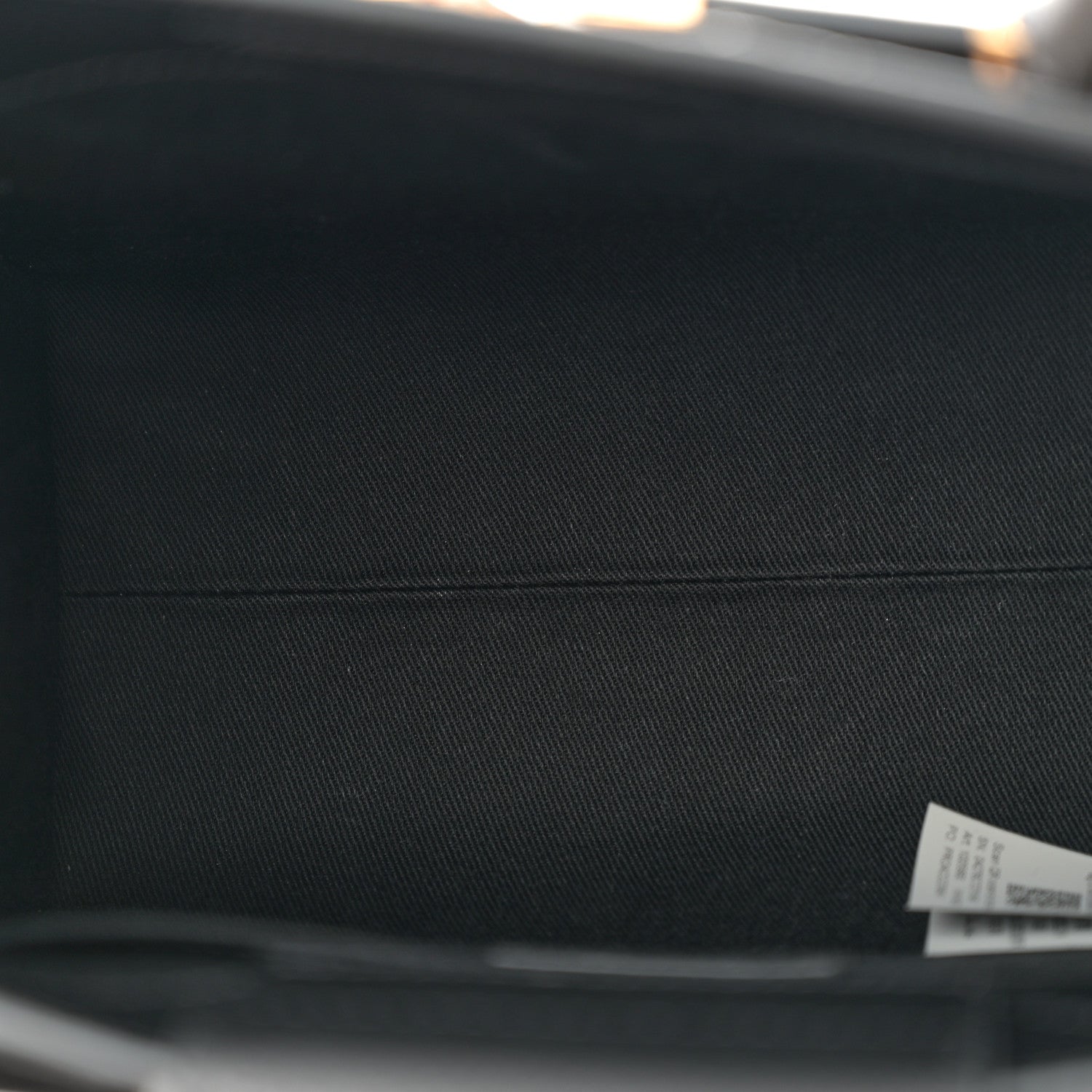 Grained Calfskin Snakeskin Embossed Virtus Top Handle Tote Black