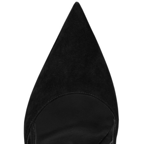CL Condoroline 100 Mm Sling Back Pumps Veau Velours Black