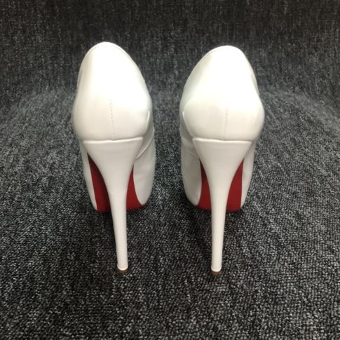 CL Daffodile Platform Pumps 160mm Patent Leather White