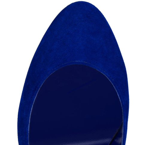 CL Dolly Pumps 85mm Veau Velours Galactiqueen Blue