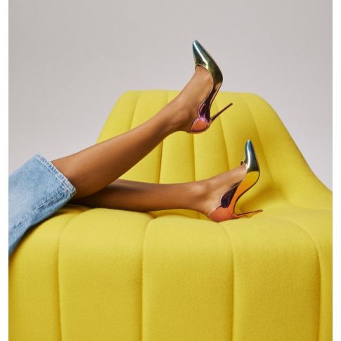 CL Hot Chick 100 Mm Pumps Boreal Specchio Leather Multicolor