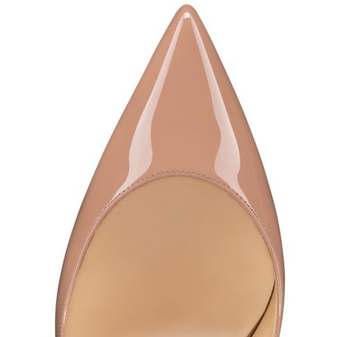 CL Hot Chick Sling 100 Mm Sling Back Pumps Patent Leather Blush