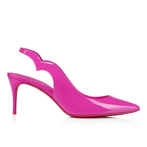 CL Hot Chick Sling 70 Mm Pumps Patent Leather Bolerose Pink