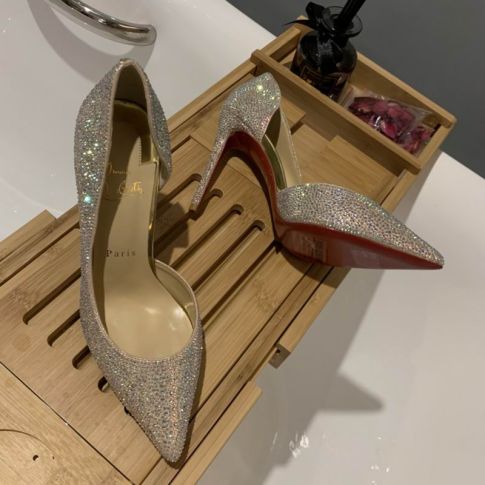 CL Iriza Pumps 100mm Glitter Strass Multicolor