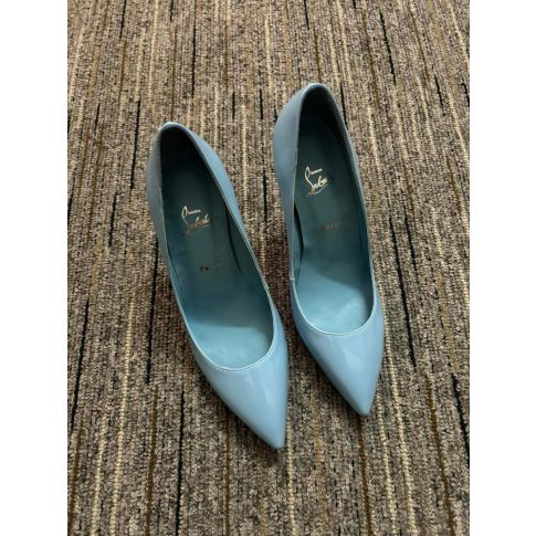 CL Kate Pumps 85mm Patent Leather Blue