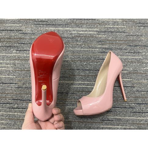 CL New Very Prive Pumps 120mm Patent Leather Pink