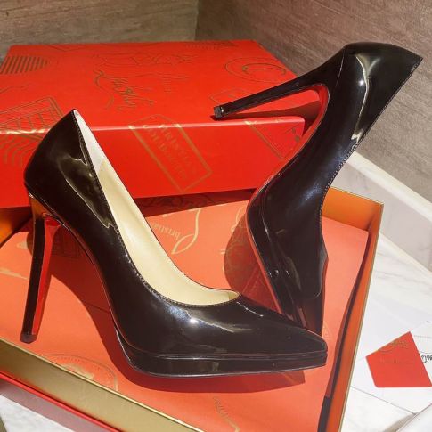 CL Pigalle Plato Pumps 100mm Patent Leather Black