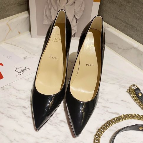 CL Pigalle Plato Pumps 100mm Patent Leather Black