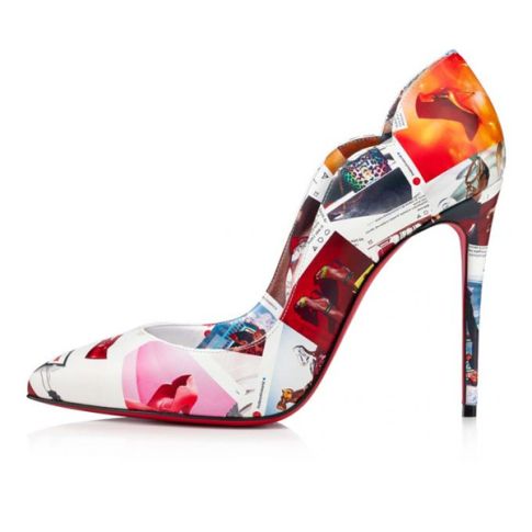 CL Pumps Hot Chick 100 mm Multi/lin Multi Calfskin