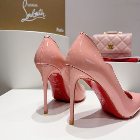 CL Pumps Hot Chick 100 mm Patent Leather Pink