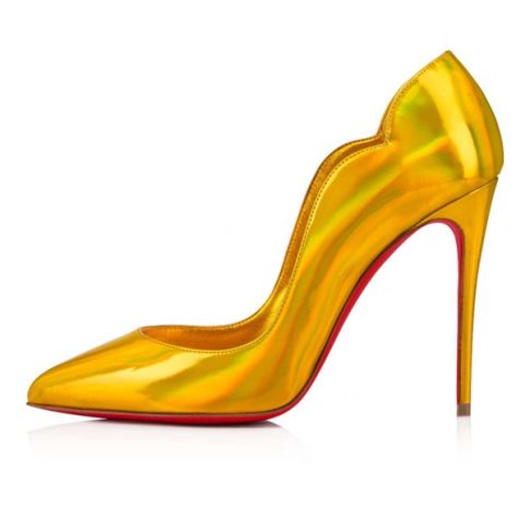 CL Pumps Hot Chick 100 mm Yellow/lin Yellow Patent