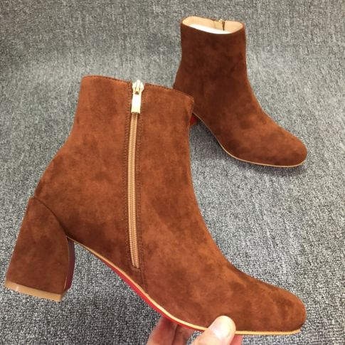 CL Turela Ankle Boots Veau Velours Brown