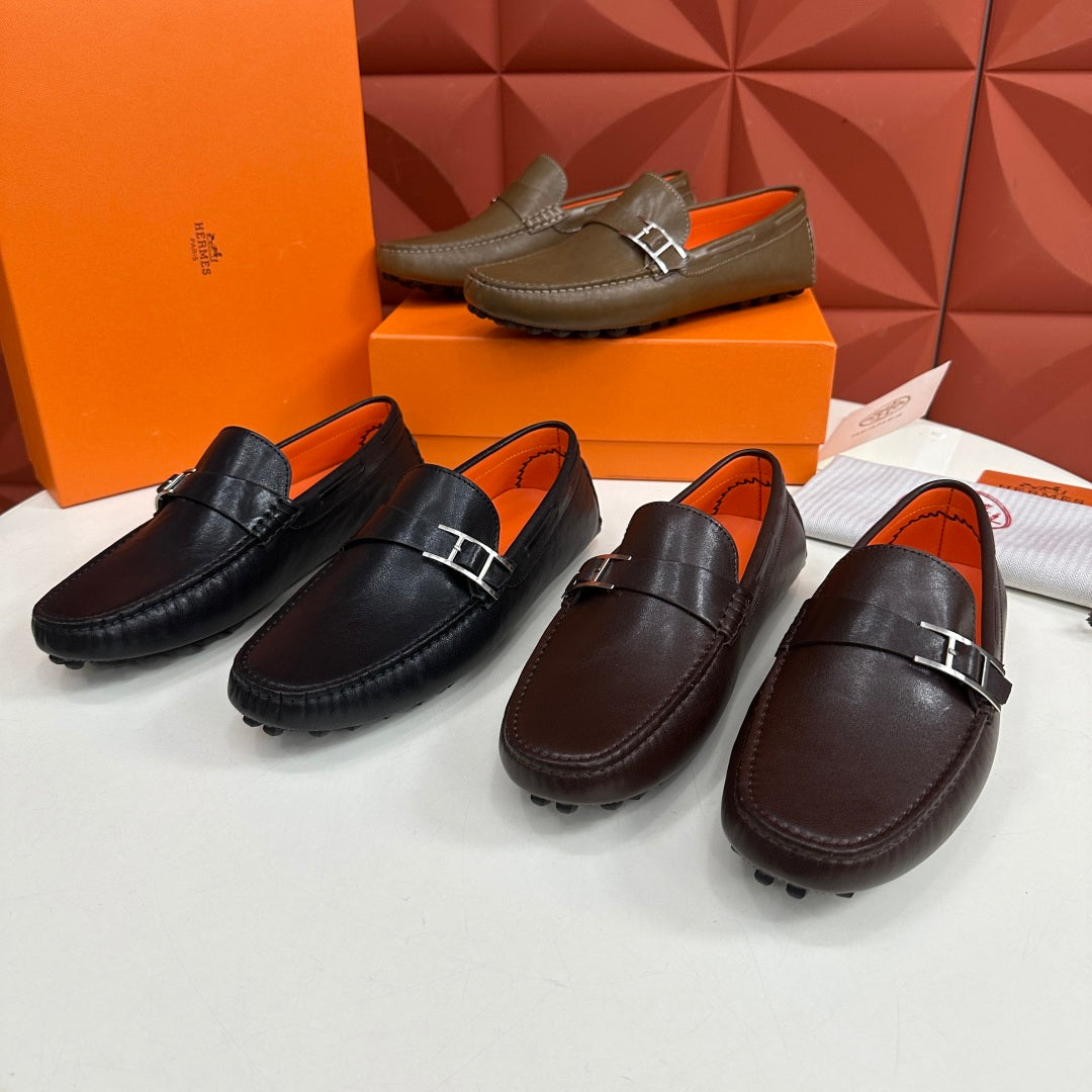 HM Men's Slip-on Loafer Cowhide 530159