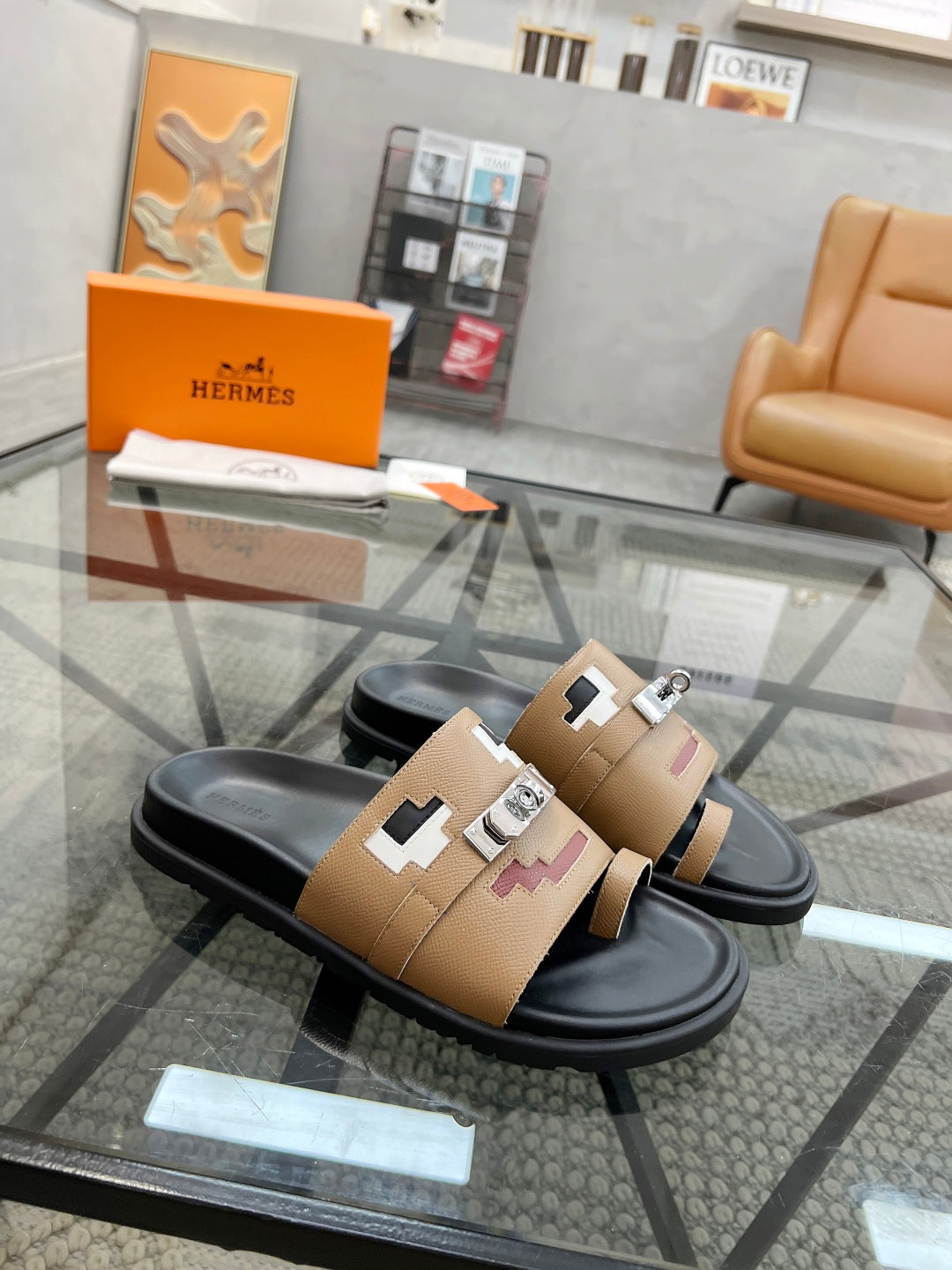 HM Men's Joke Slide Cowhide 544595