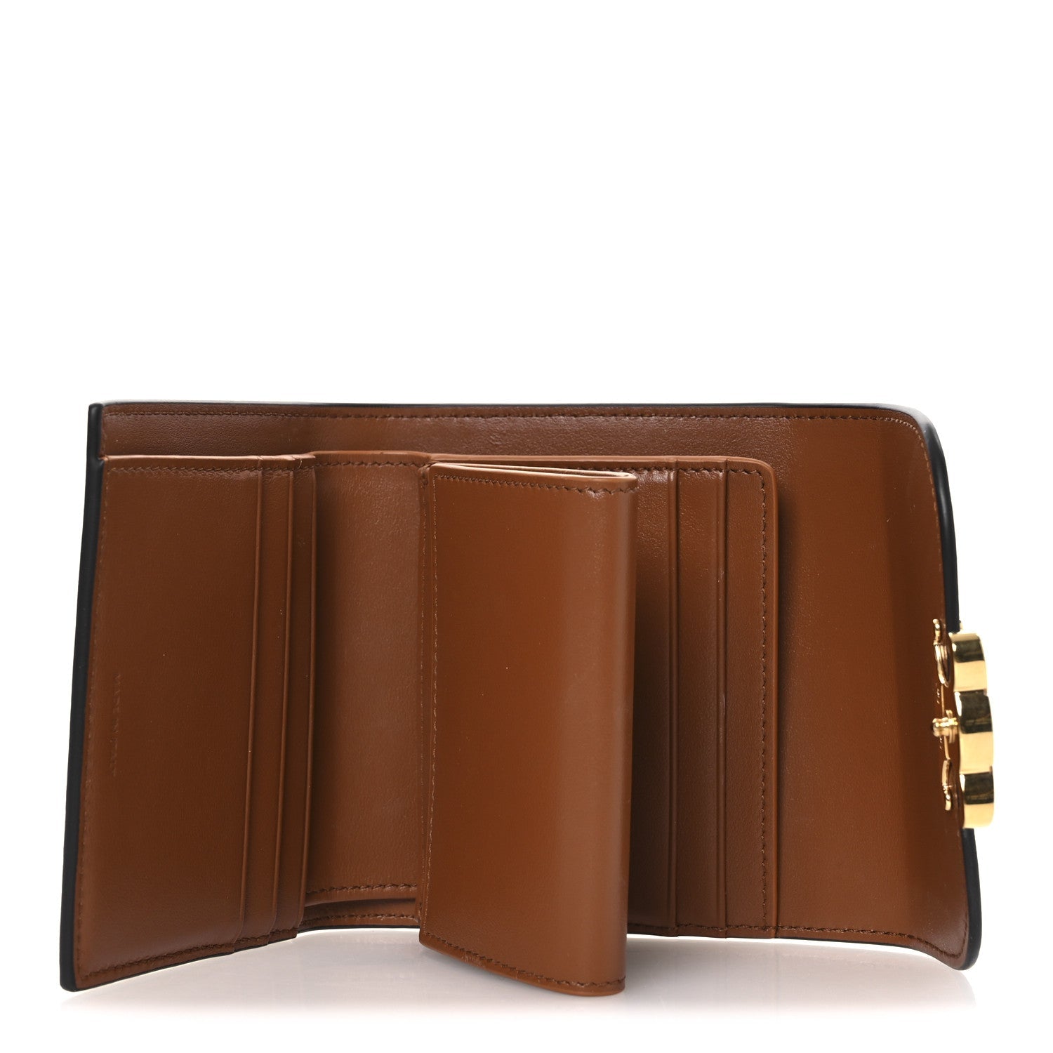 Shiny Smooth Lambskin Small Triomphe Wallet Tan