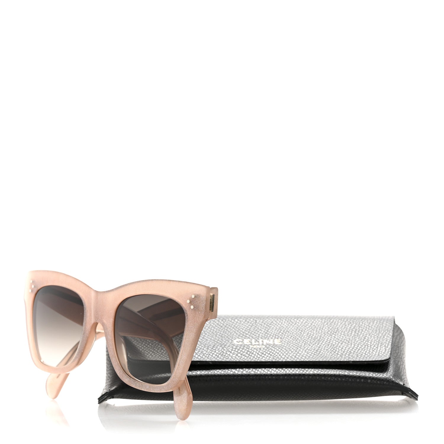 Glitter Acetate Cat Eye Sunglasses CL4004IN Transparent Pink