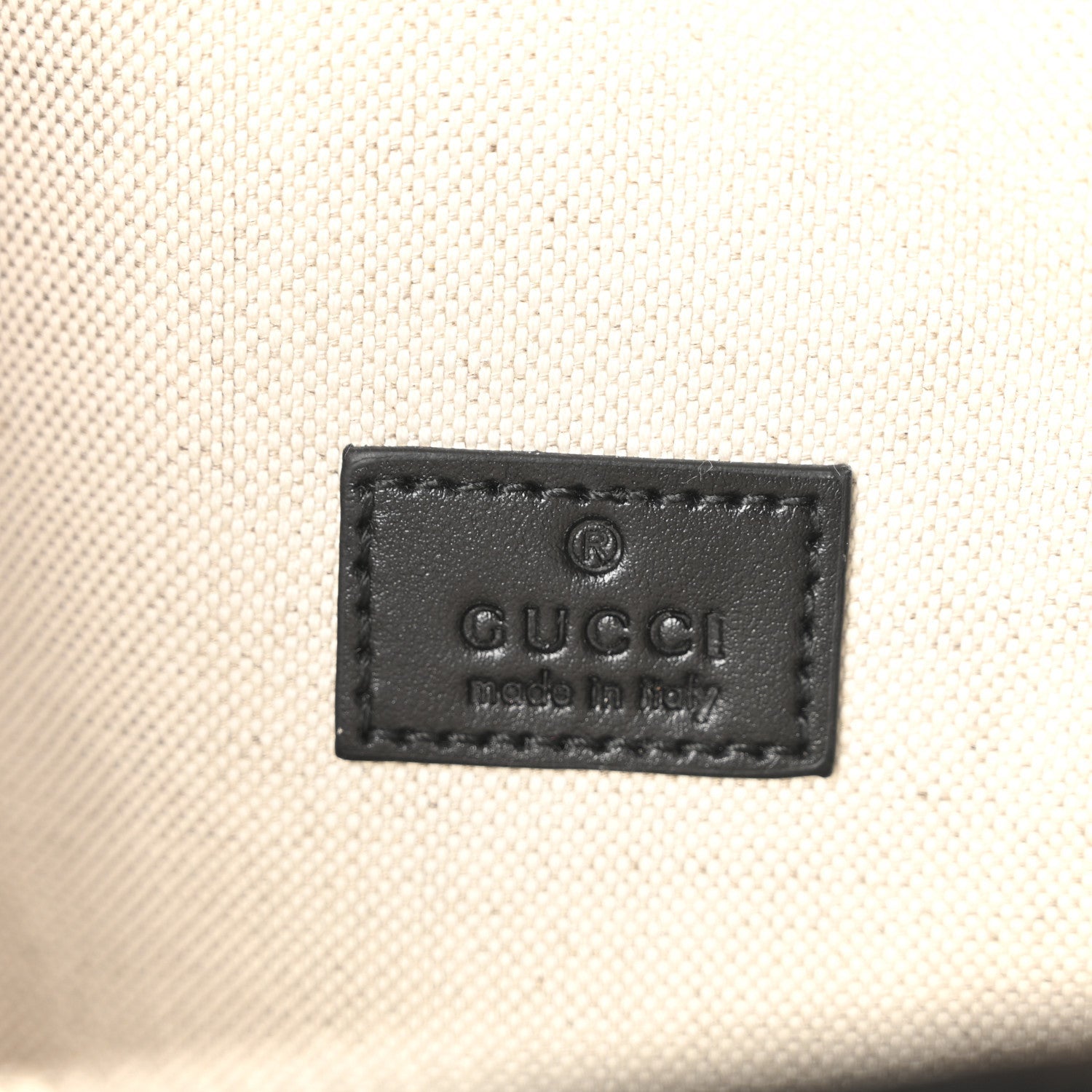 Calfskin GG Tennis Embossed Pocket Belt Bag Black