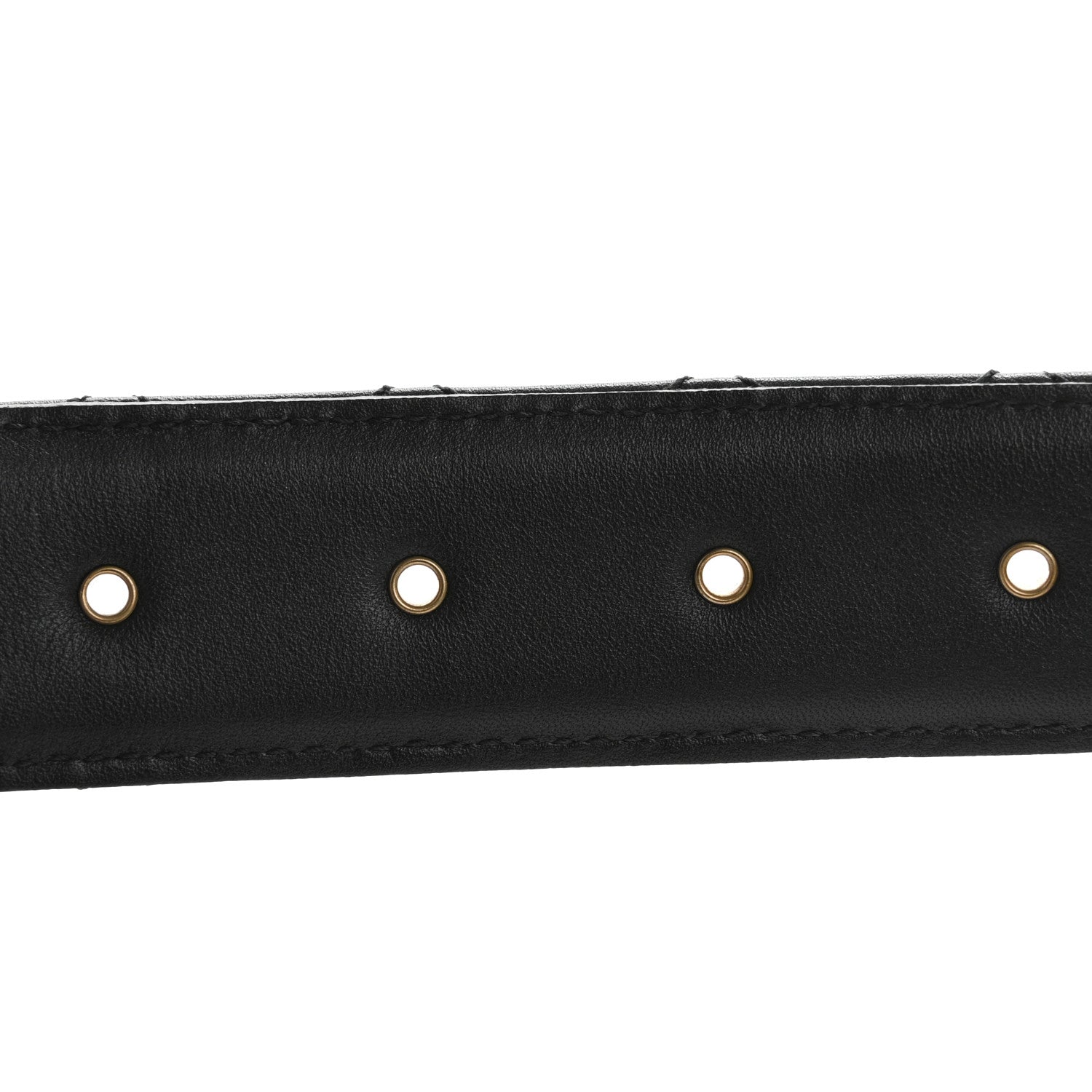 Calfskin Quilted CC Chain Belt 80 32 Black