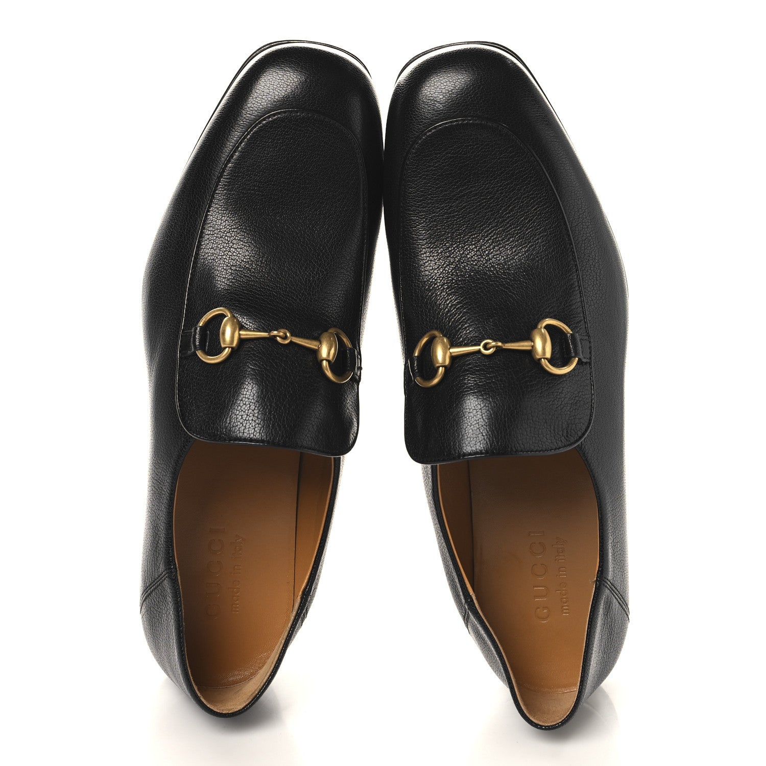 Goatskin Mens Horsebit Loafers 8.5 Black