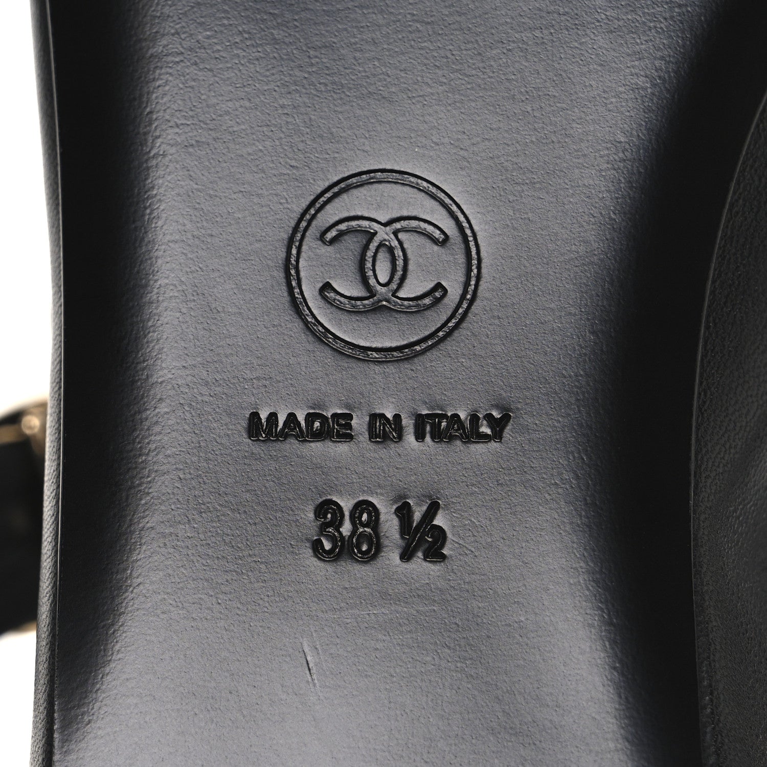 Lambskin Mary Jane Flats 38.5 Black