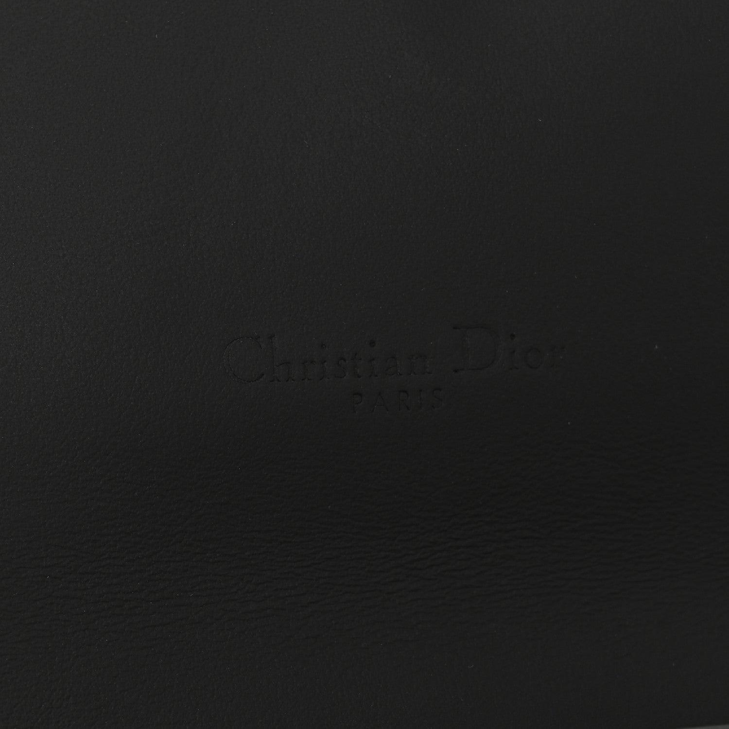 Ultra Matte Calfskin Saddle Chain Wallet Pouch Black