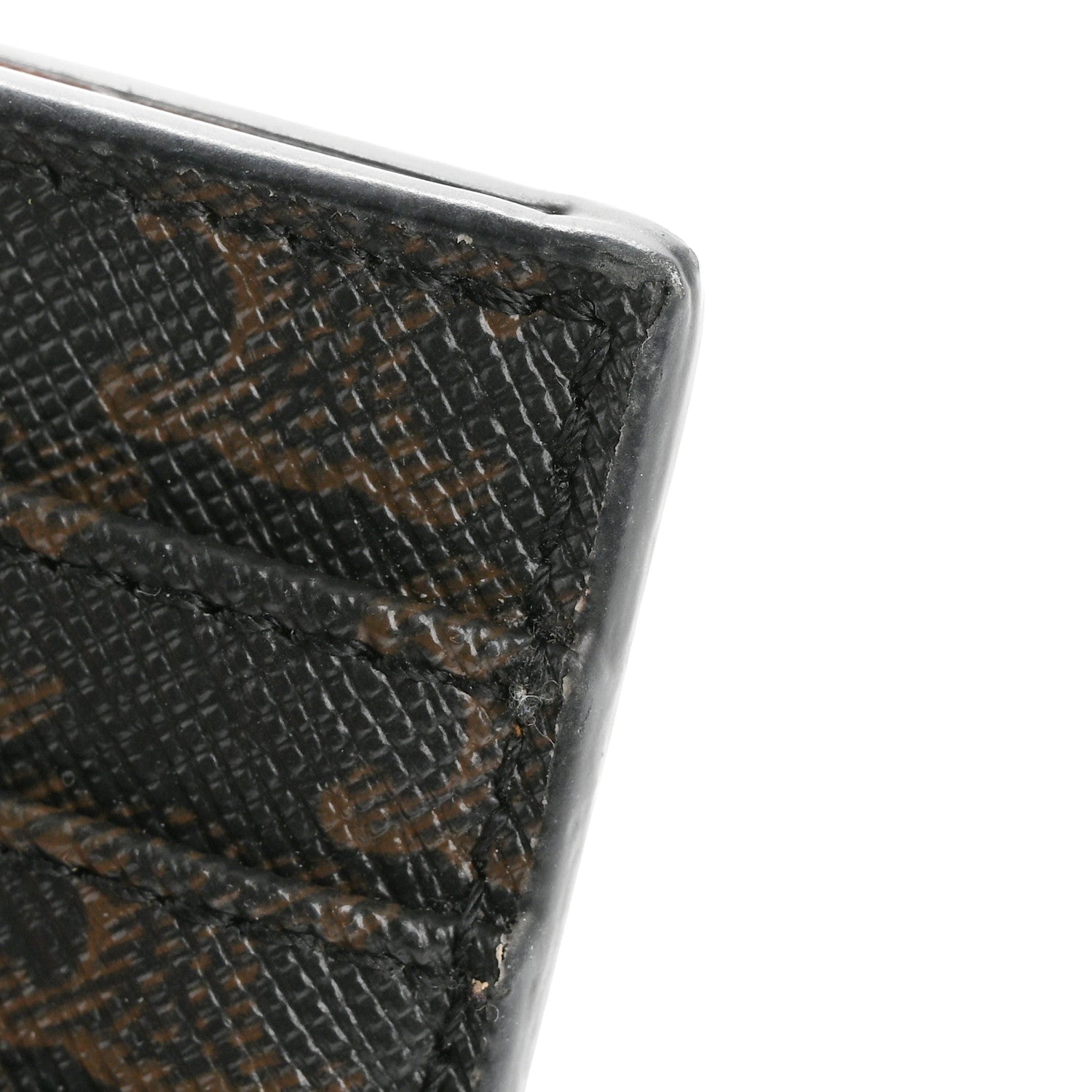 Triomphe Canvas Zipped Card Holder Tan