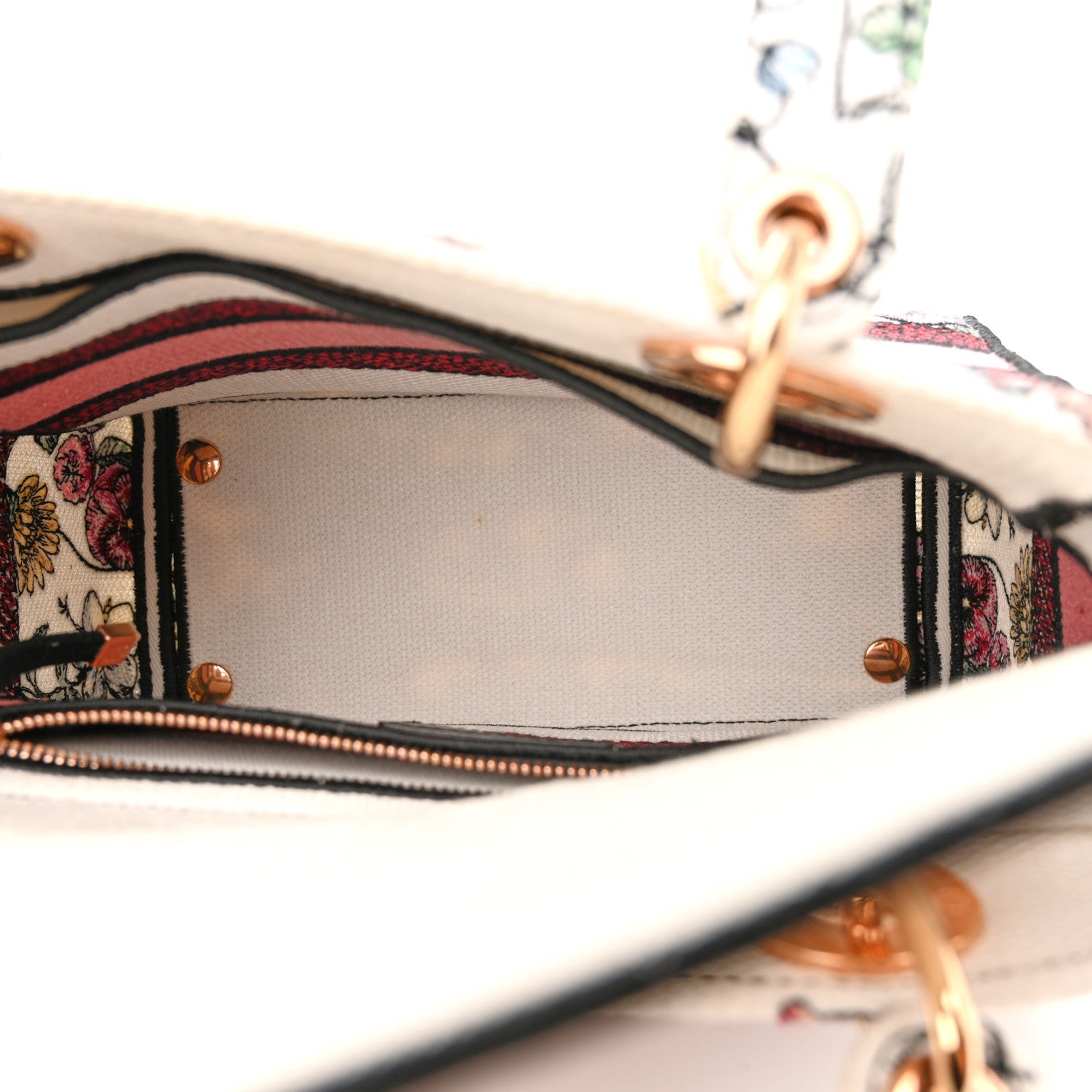 Canvas Florilegio Embroidered Medium Lady D-Lite White Multicolor