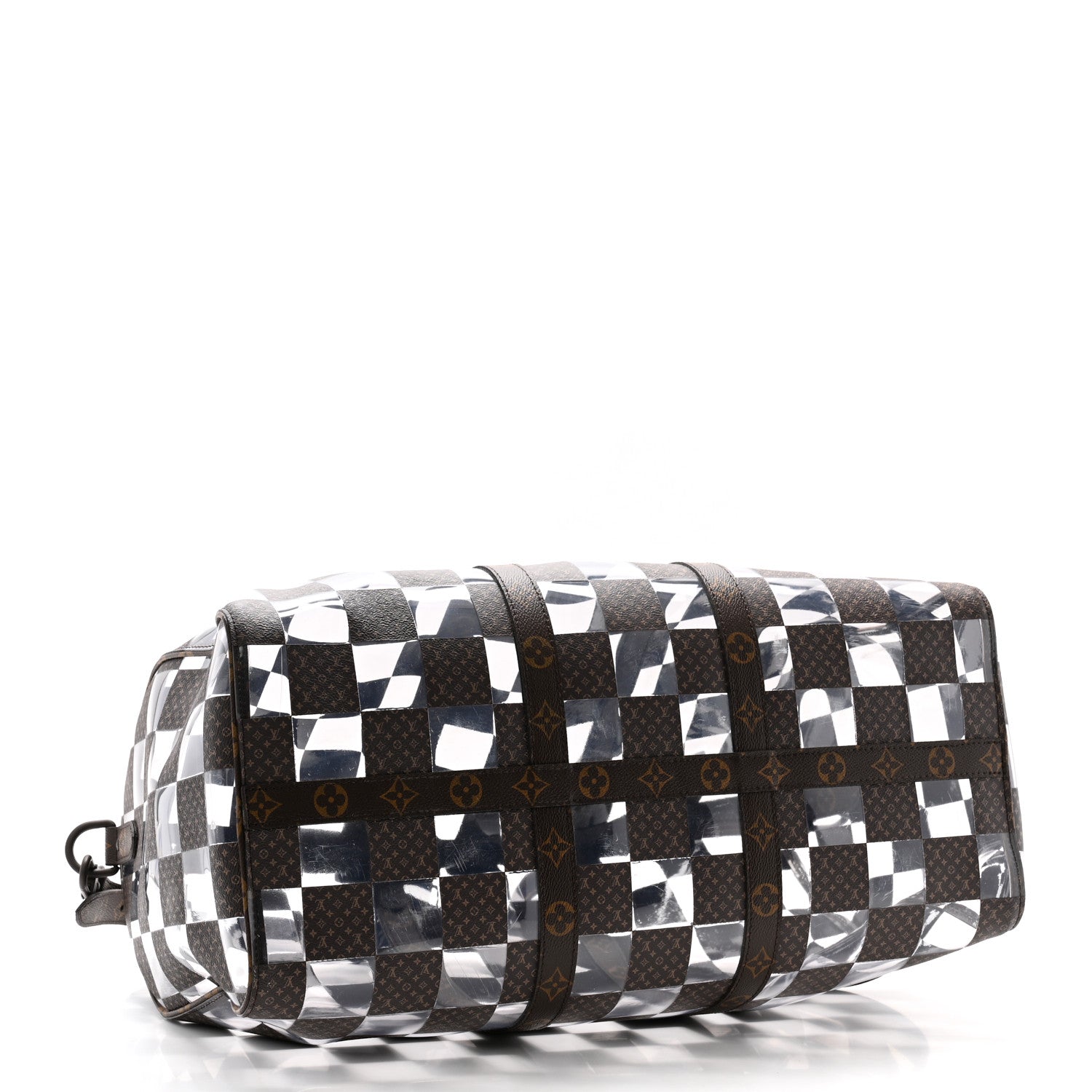 PVC Monogram Chess Keepall Bandouliere 50