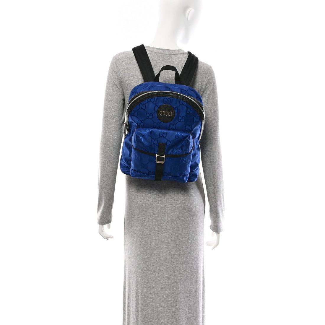 Econyl Nylon Monogram Off The Grid Backpack Guilted Blue Black