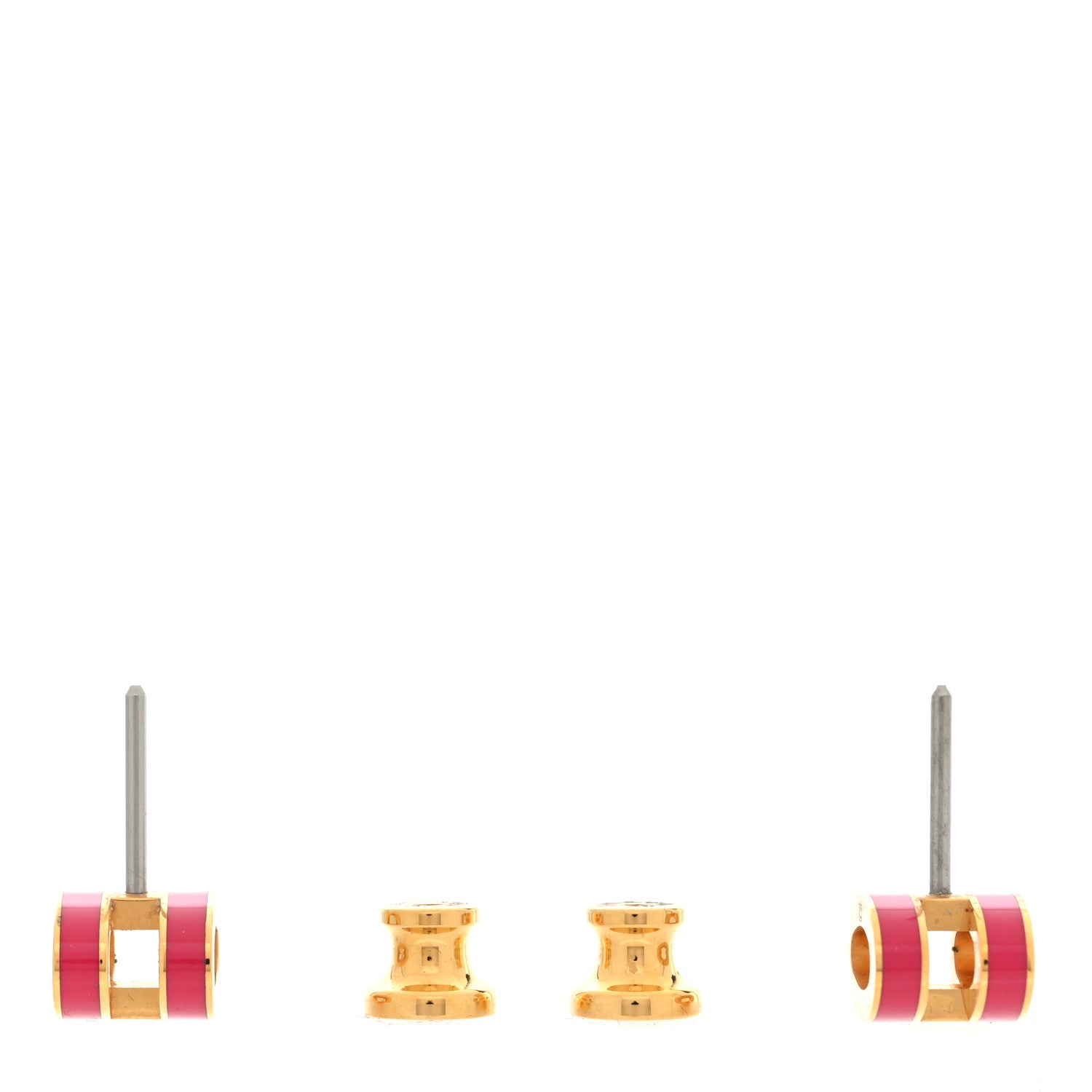 Rose Gold Lacquered Mini Pop H Earrings Rose Extreme