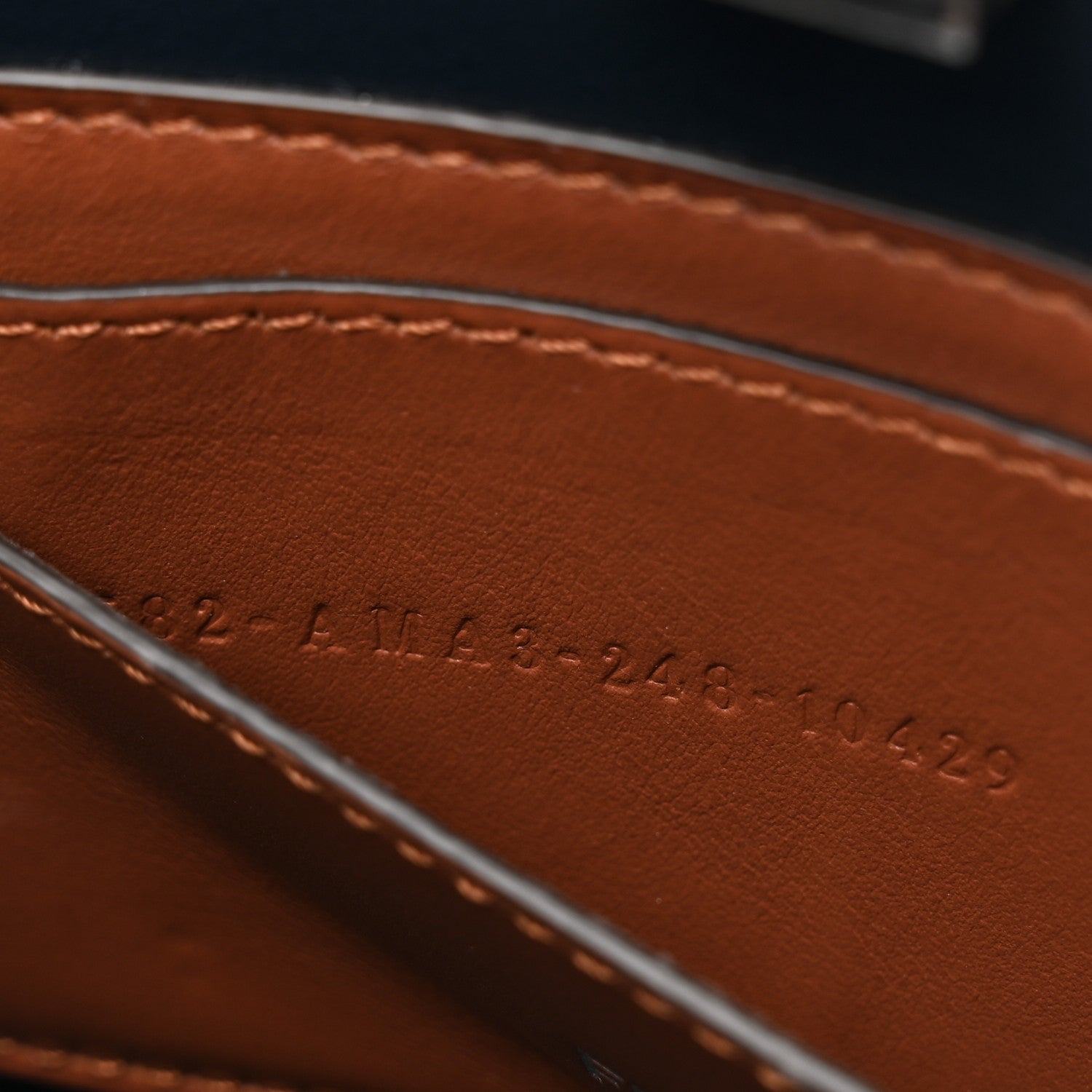 Cuoio Romano Vitello Cover Bi-Color Peekaboo I See U X Cross Satchel Cuoio Blue