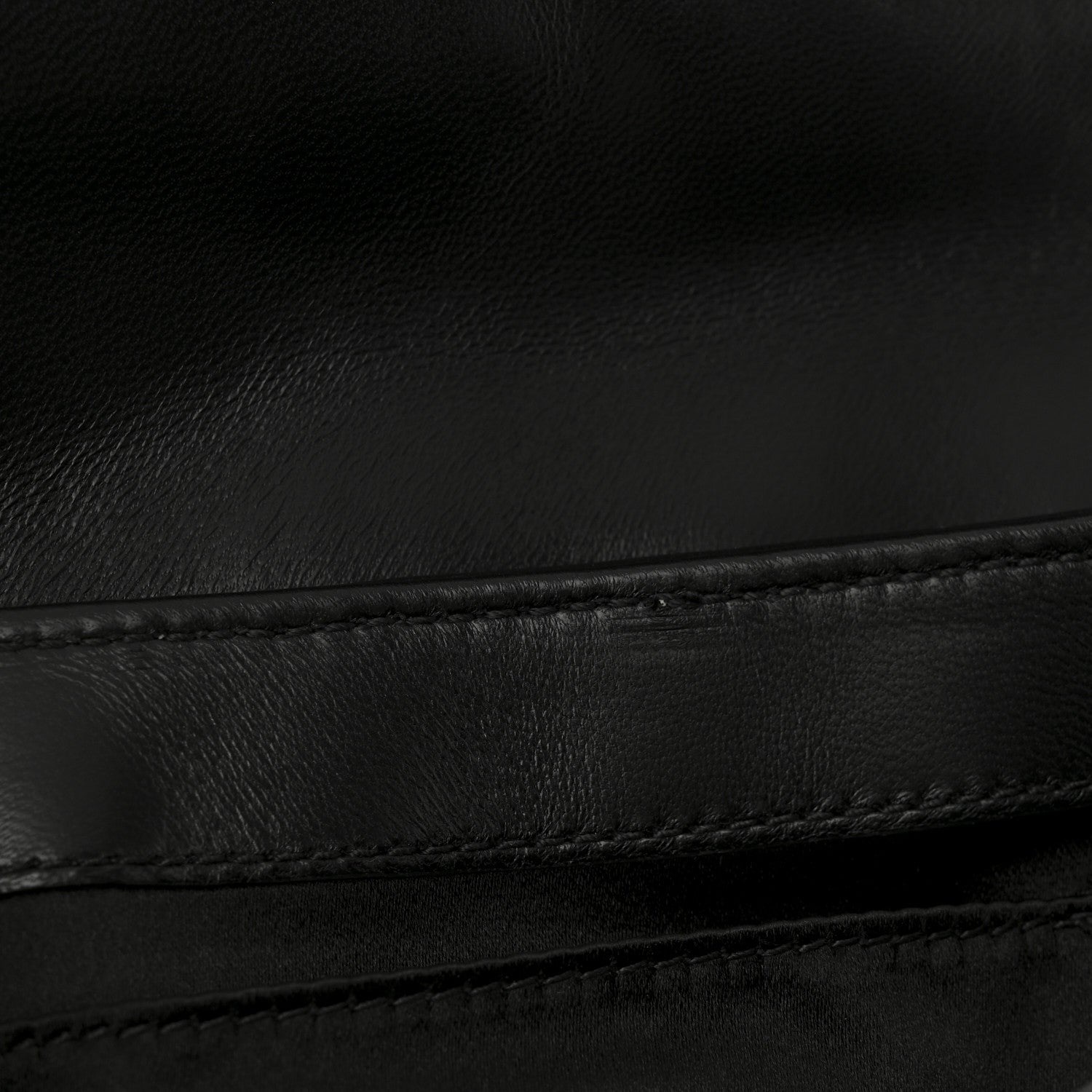 Nappa Vertical Matelasse Small Maxi Horsebit Chain Shoulder Bag Black