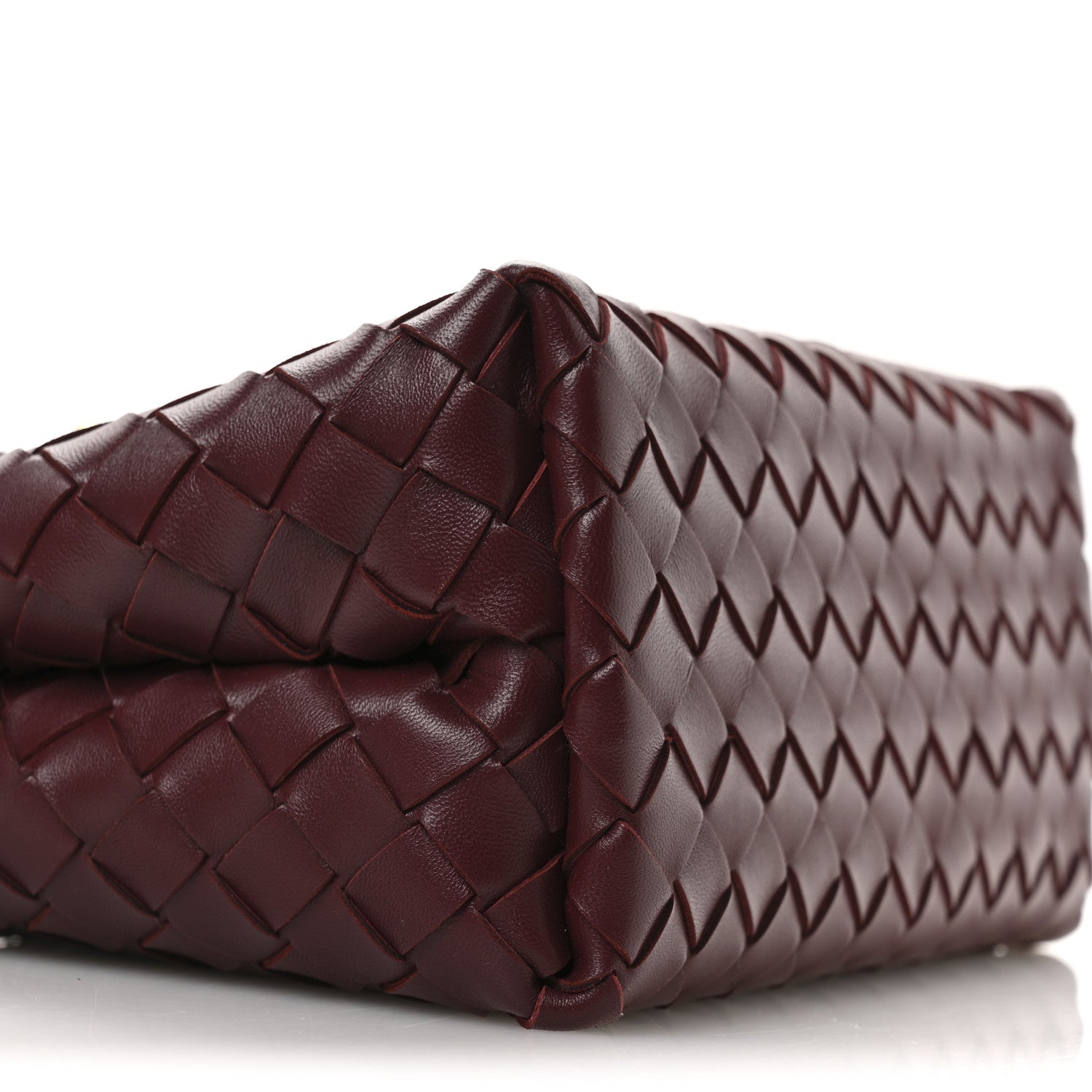 Nappa Intrecciato Small Andiamo Shoulder Bag Barolo