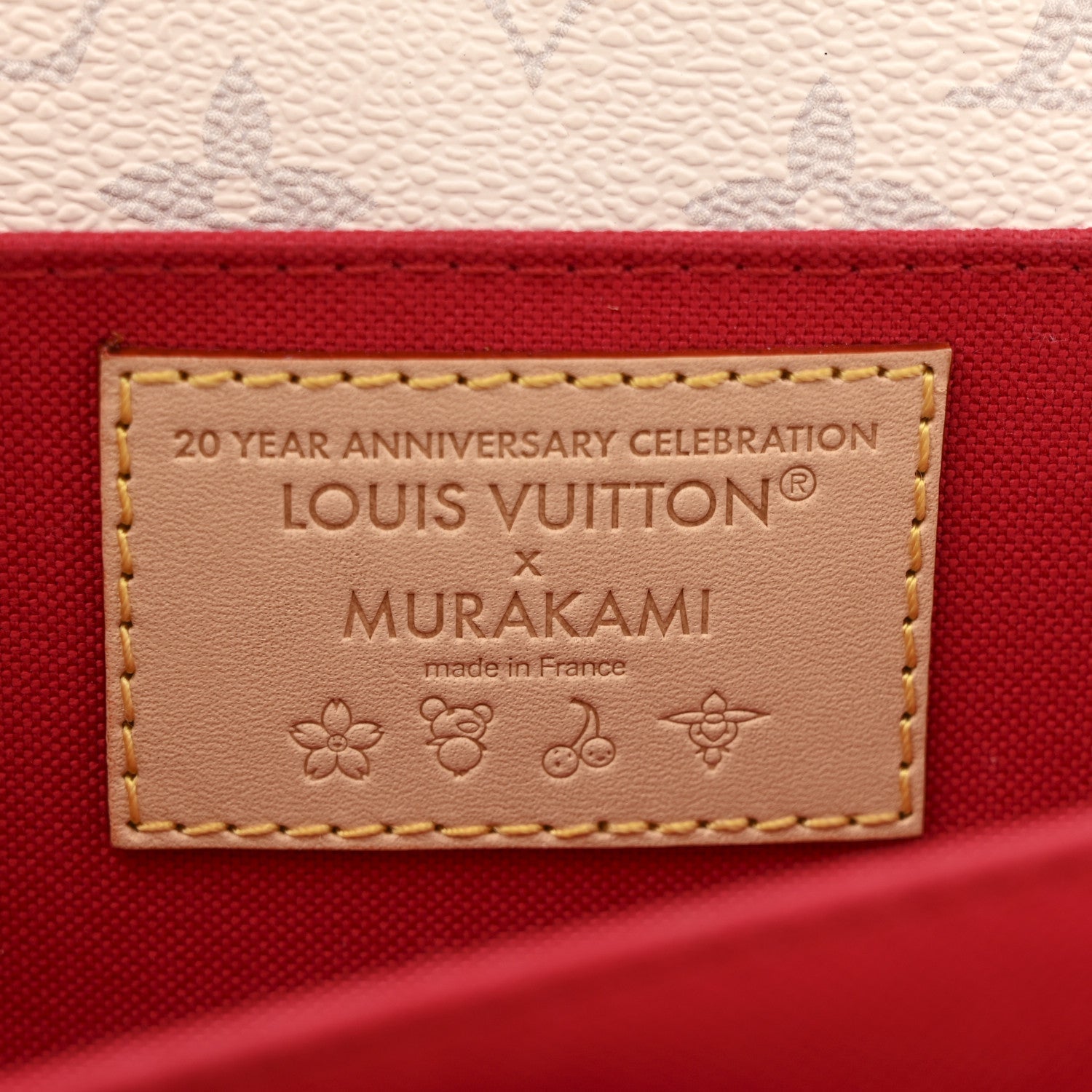 LV X TM Monogram Cerises Pochette Metis East West White