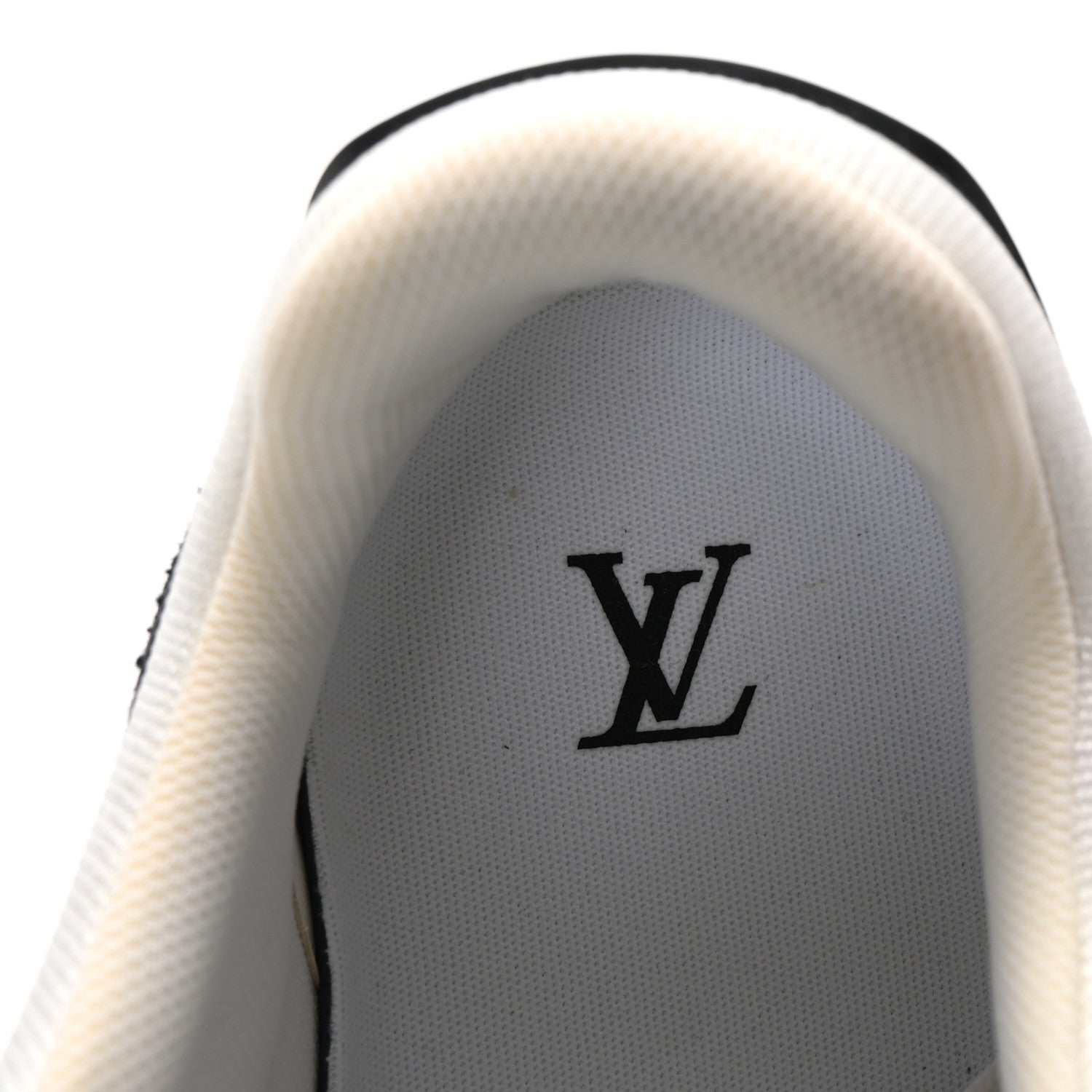 Calfskin Monogram Denim Mens LV Trainer Sneakers 11 Black