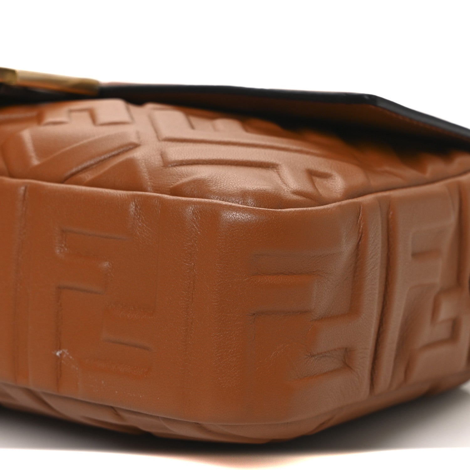 Nappa FF 1974 Embossed Baguette Brandy