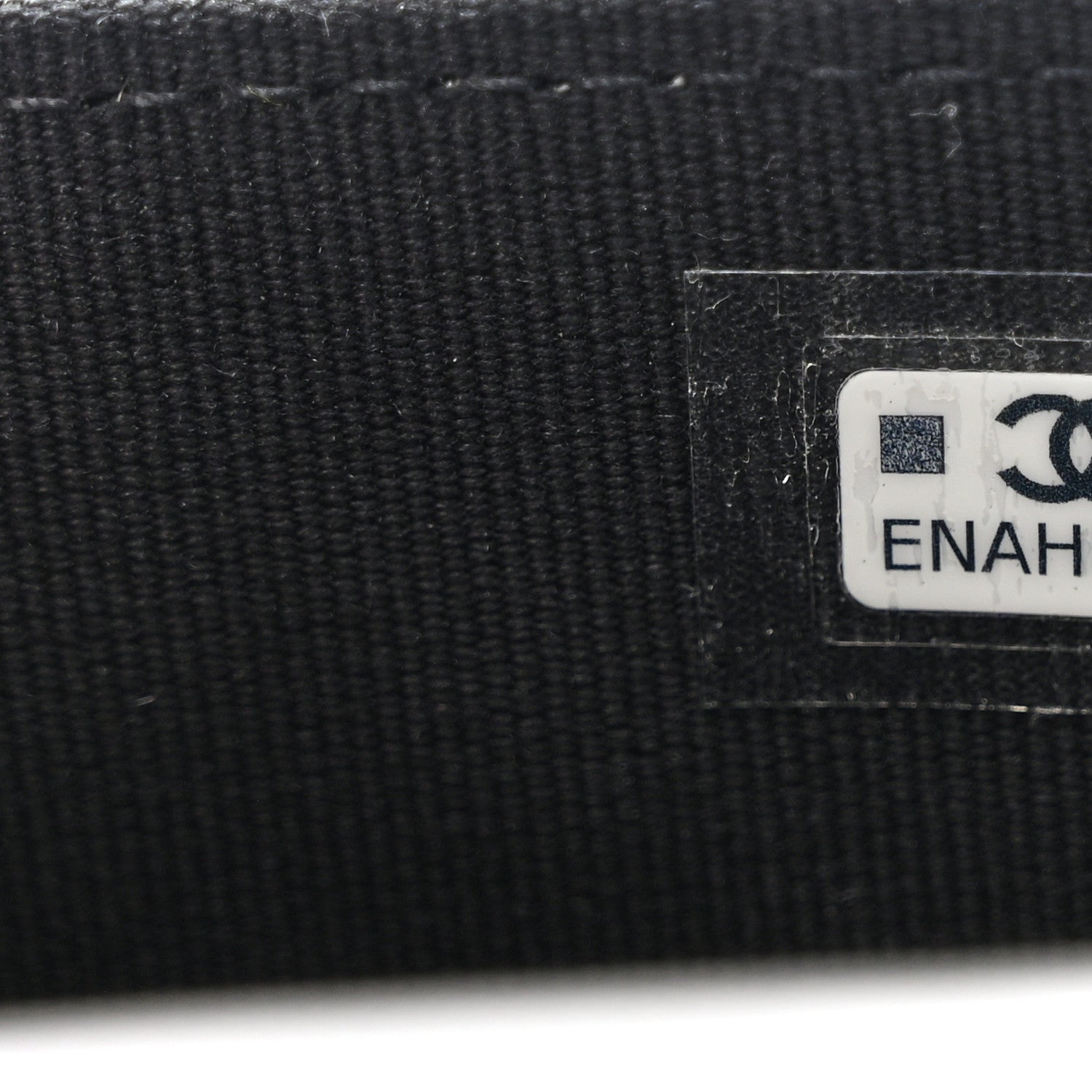 Lambskin Quilted Crystal CC Charm Clutch With Chain Black