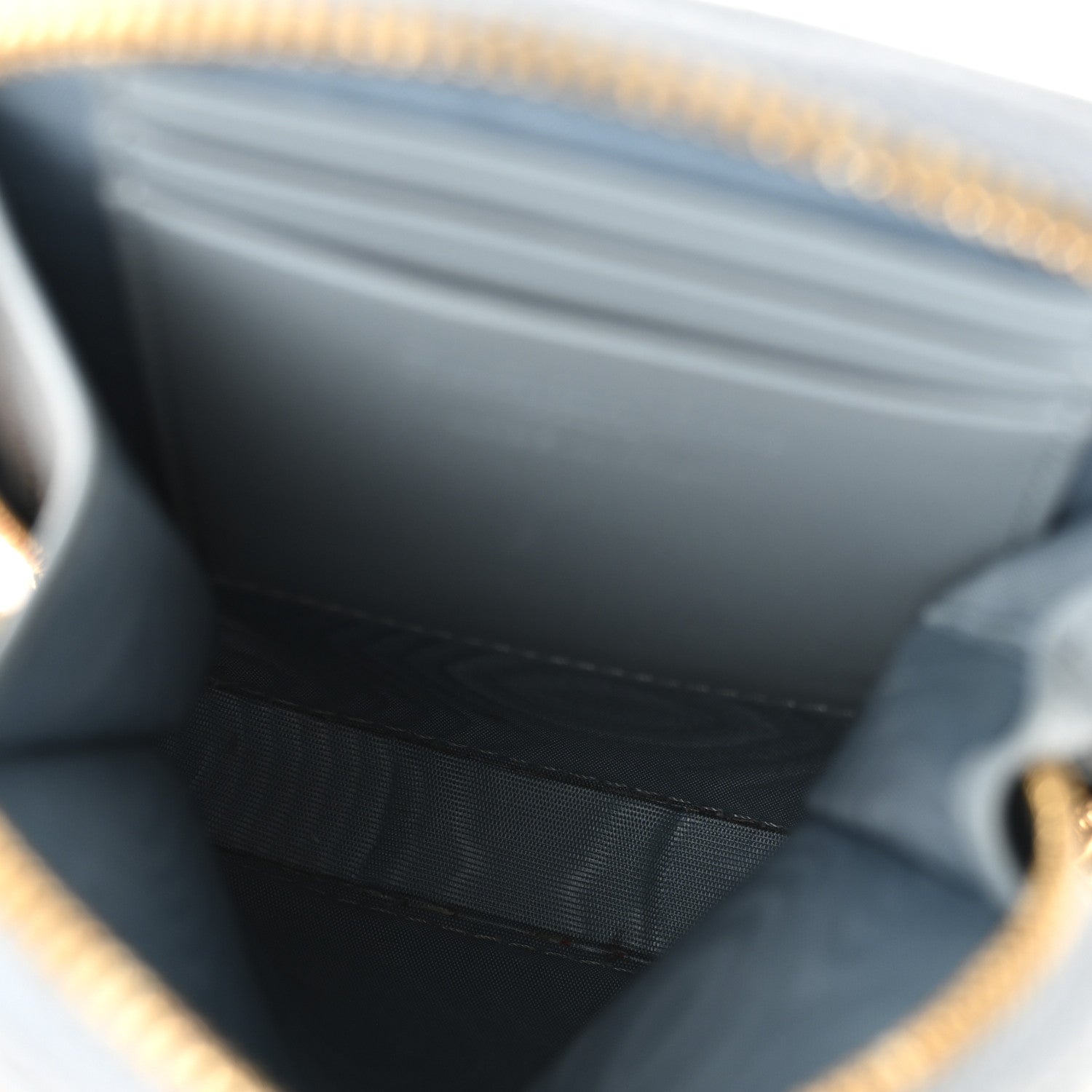 Patent Cannage Lady Dior Phone Holder Bracing Blue