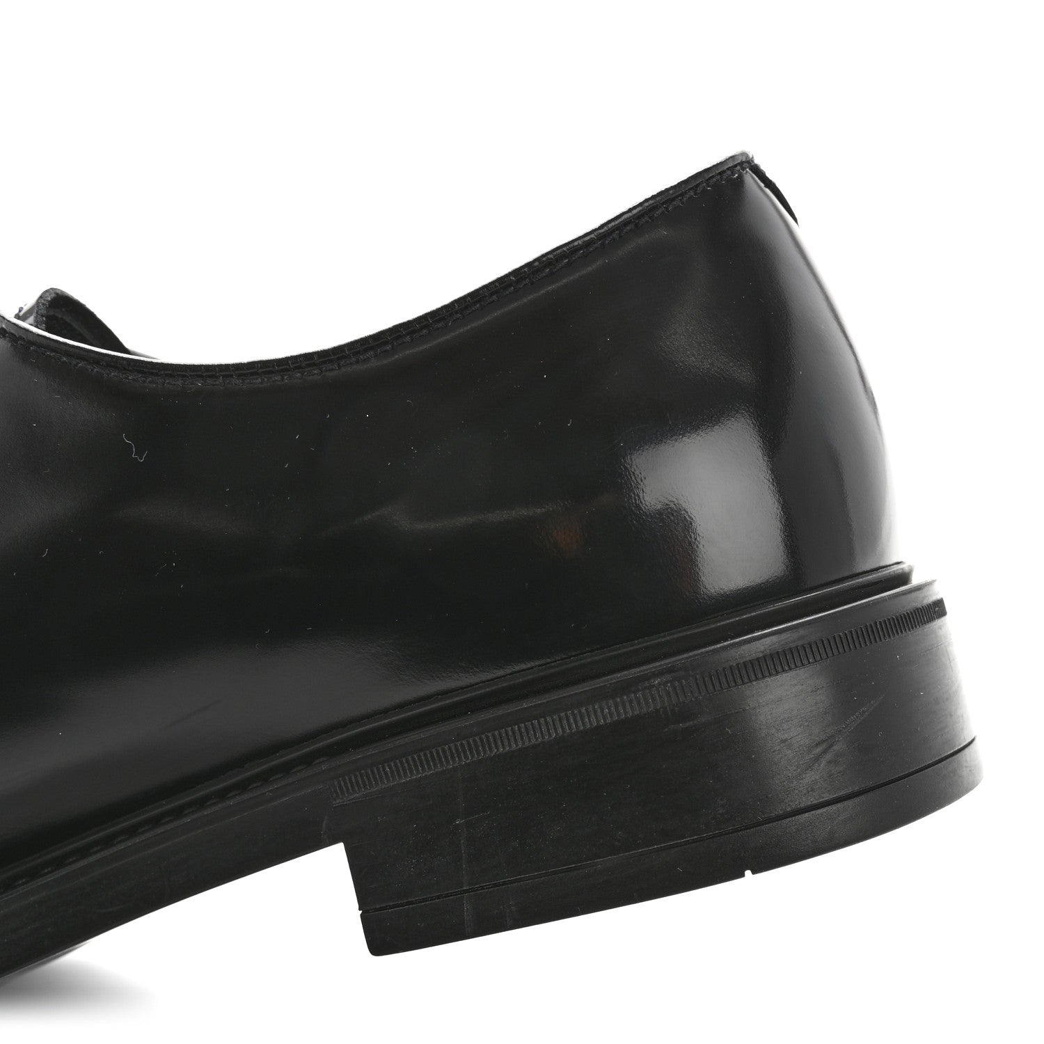 Spazzolato Lace Up 50mm Men's Loafers 8 Black