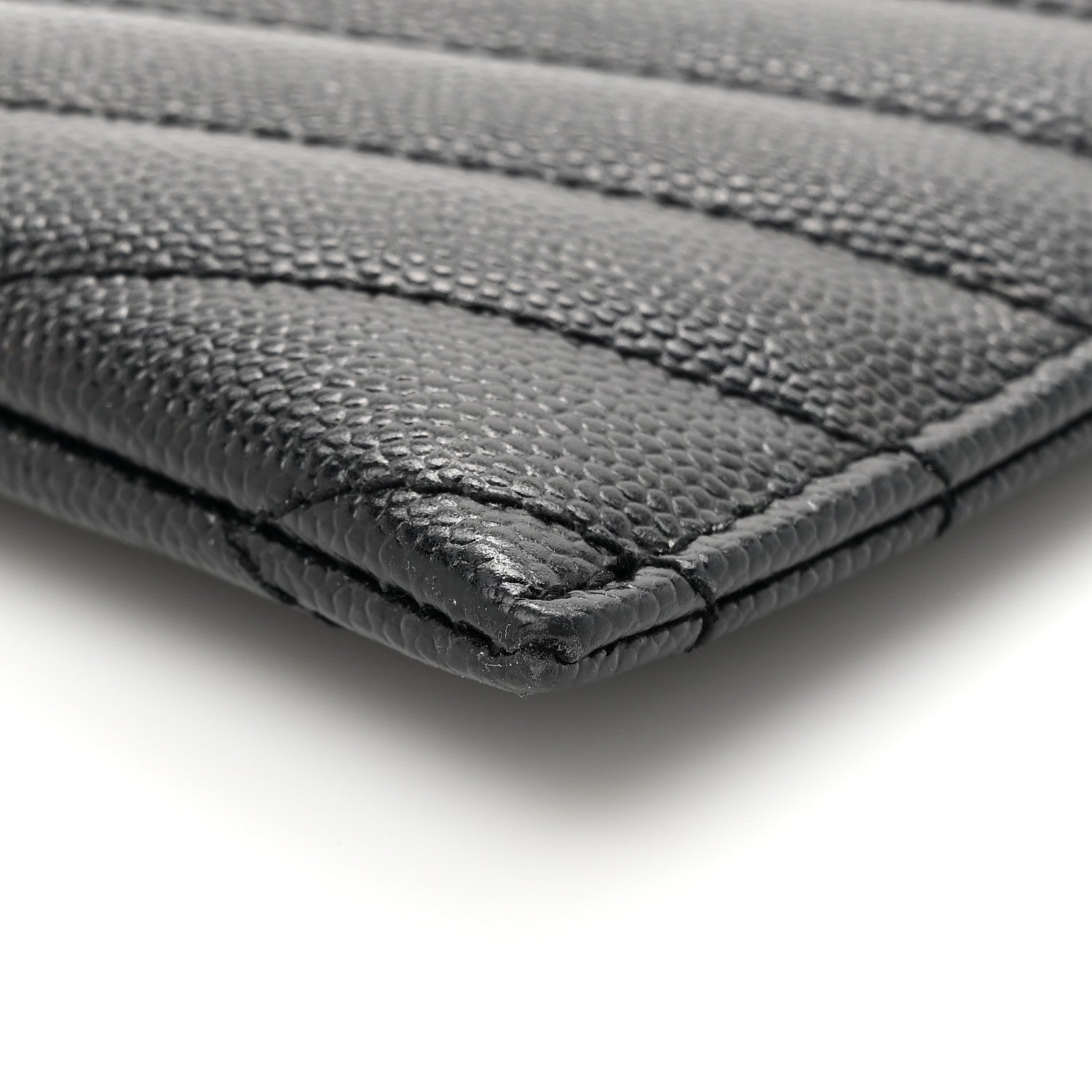 Grain De Poudre Chevron Monogram Bill Pouch Black