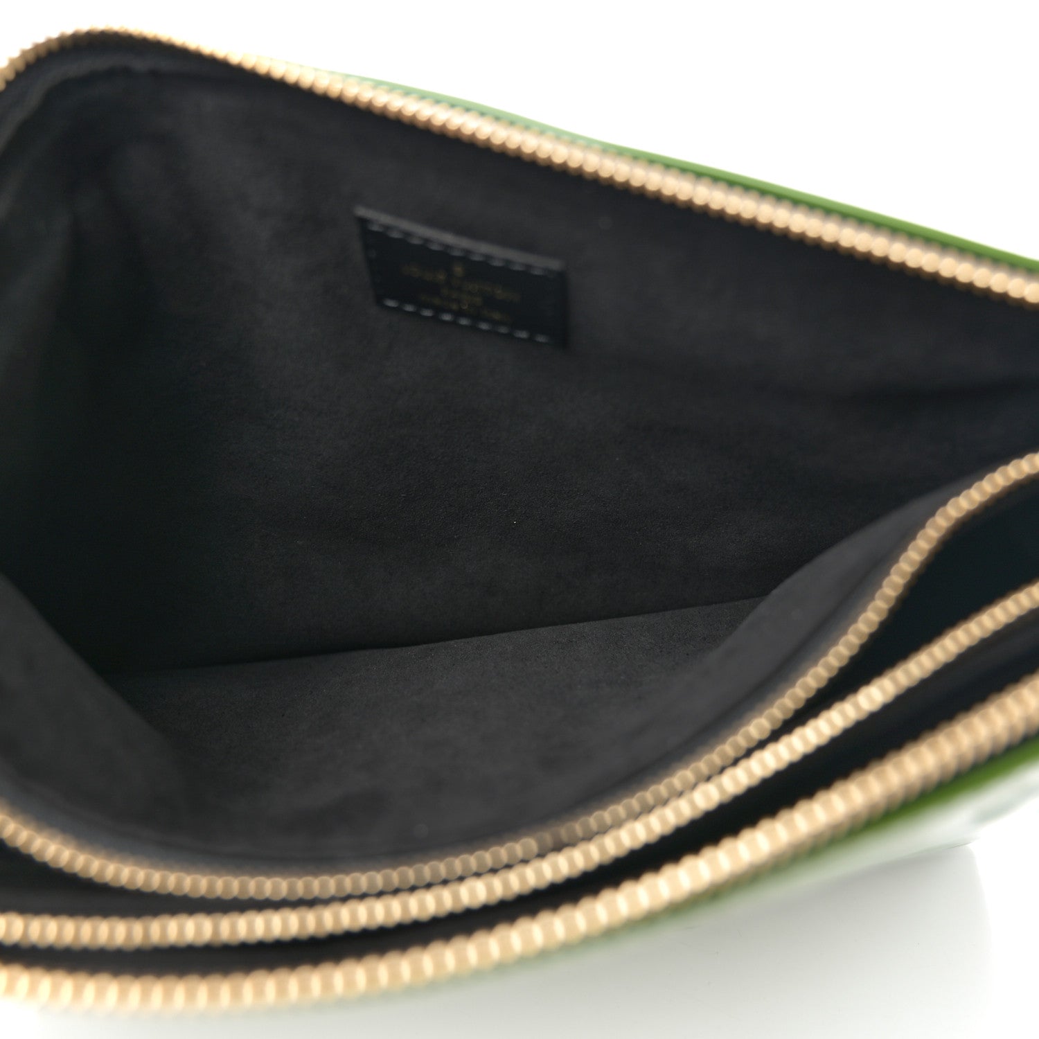 Patent Embossed Monogram Coussin PM Green Black