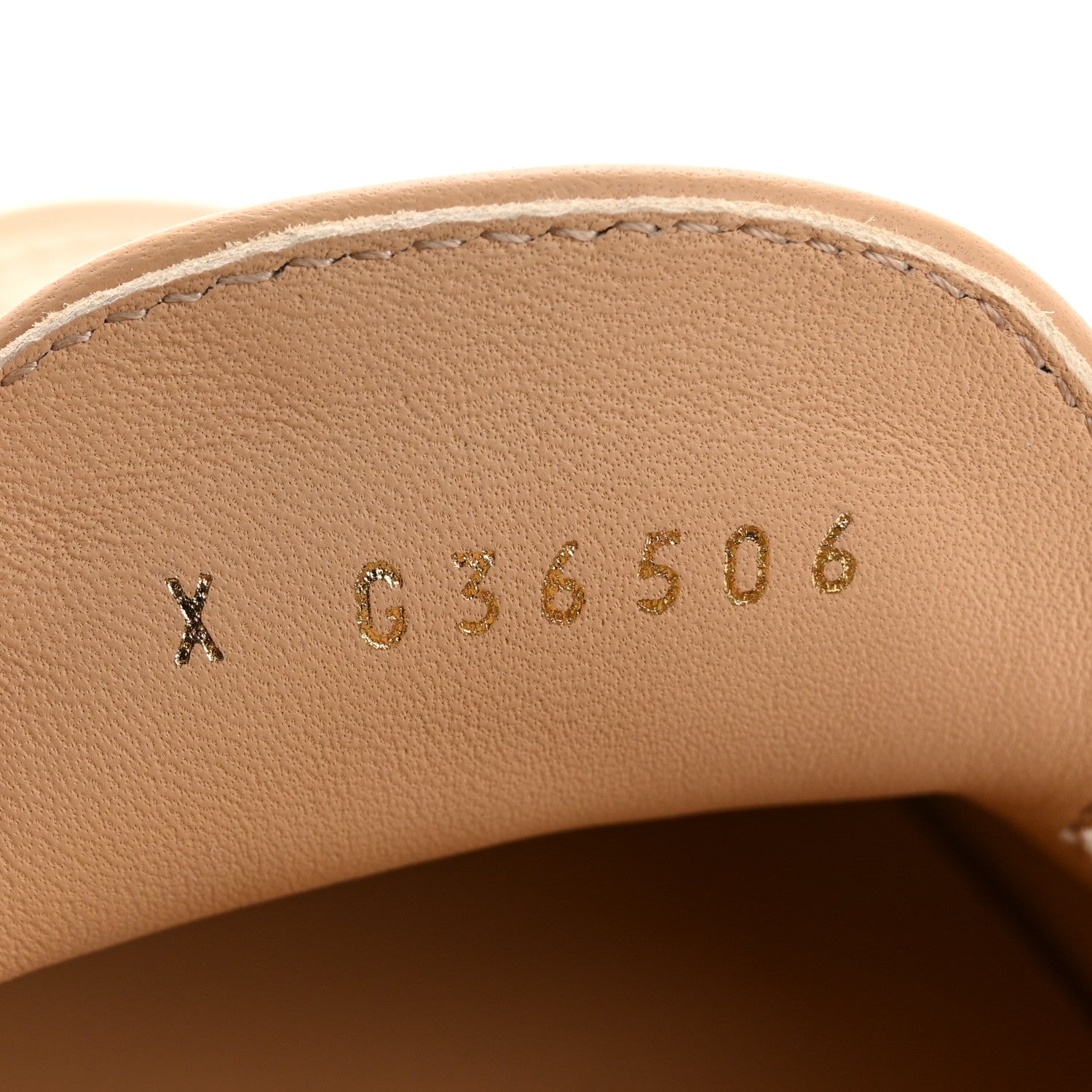 Lambskin Quilted Womens CC Loafers 37 Dark Beige