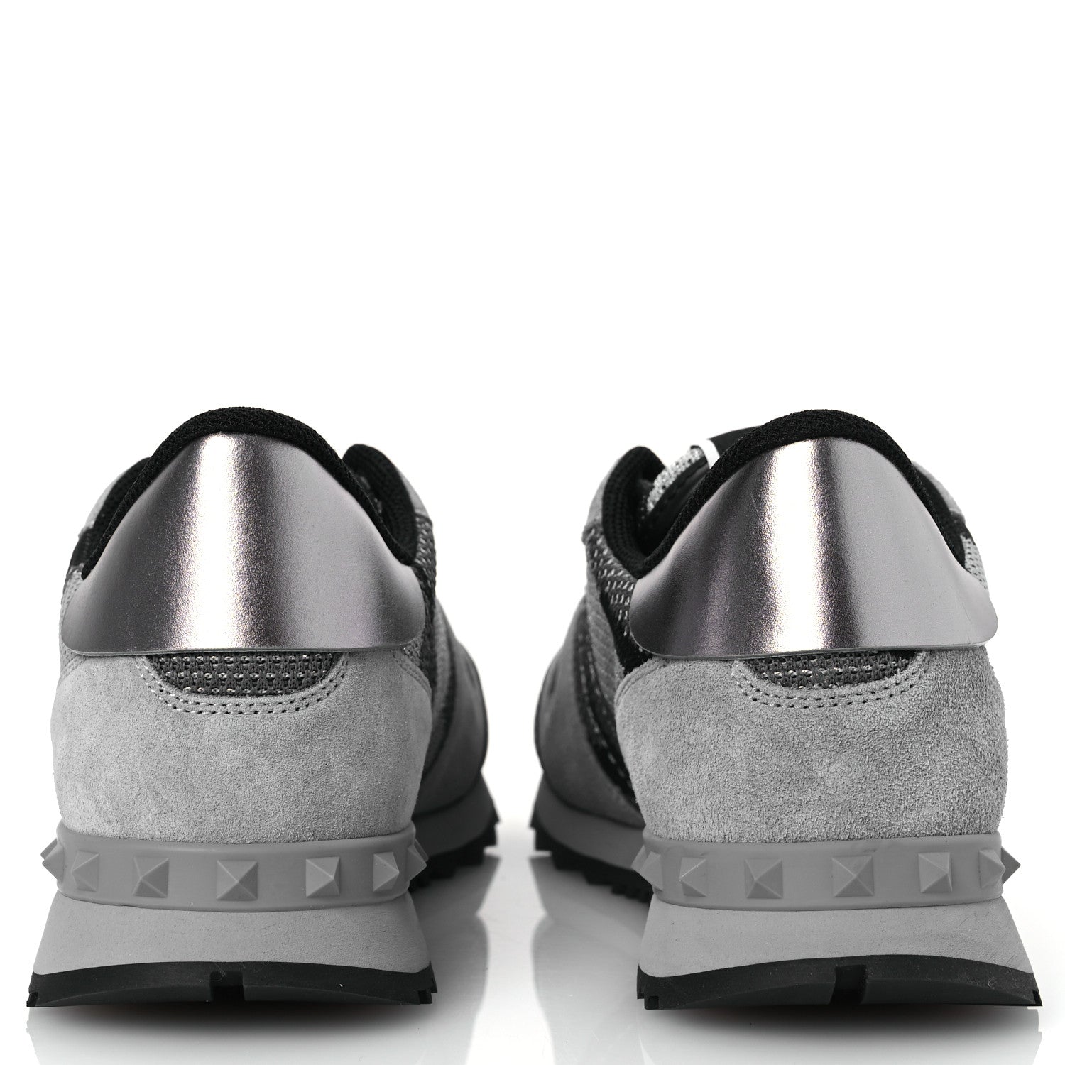 Mesh Suede Camouflage Mens Rockrunner Sneakers 43 Grey