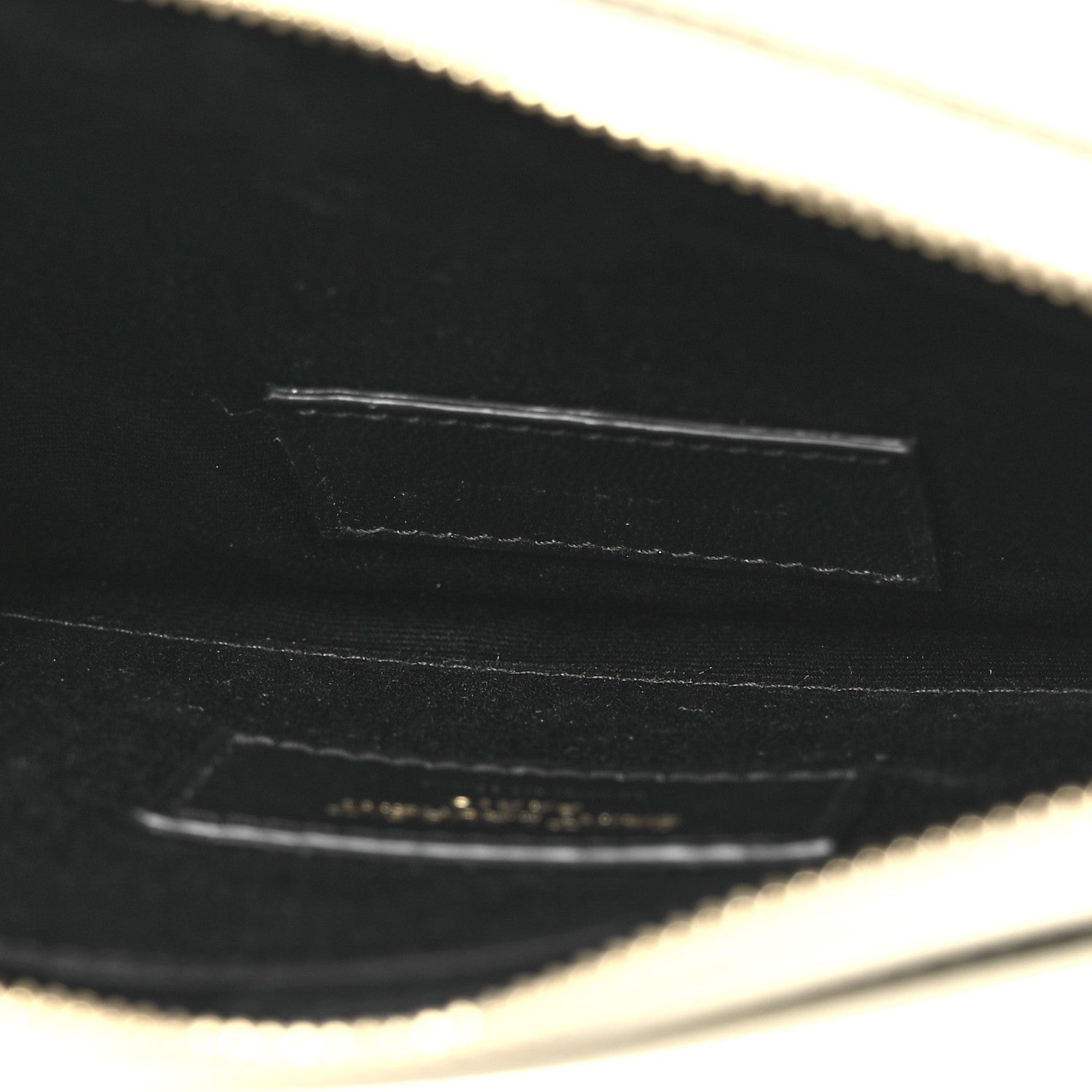 Grain De Poudre Chevron Monogram Bill Pouch Blanc Vintage