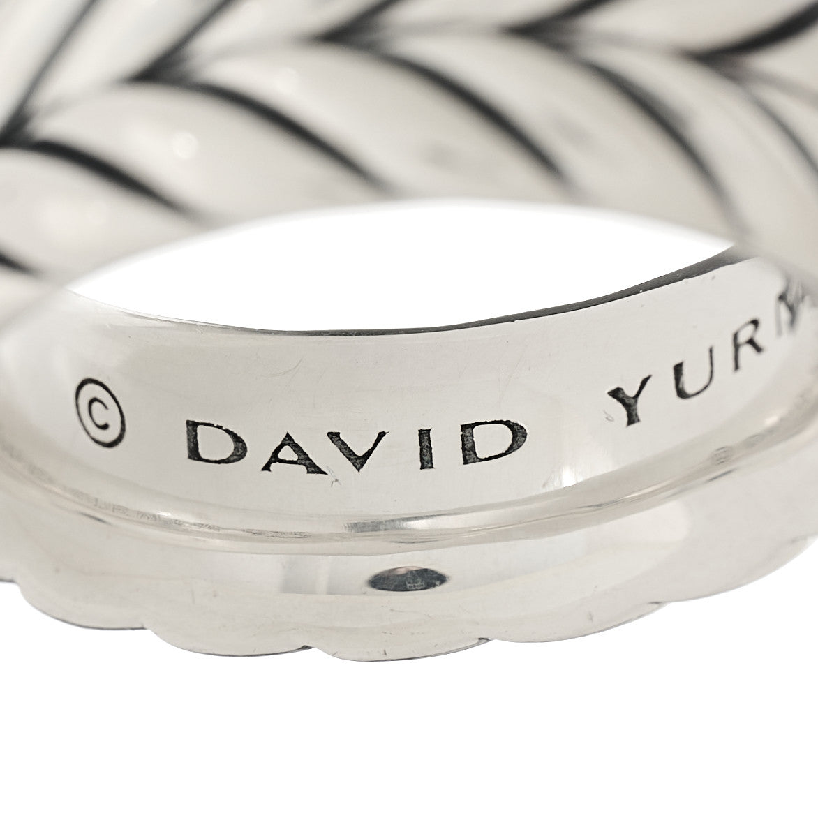 Sterling Silver 9mm Chevron Band Ring 58 8.25