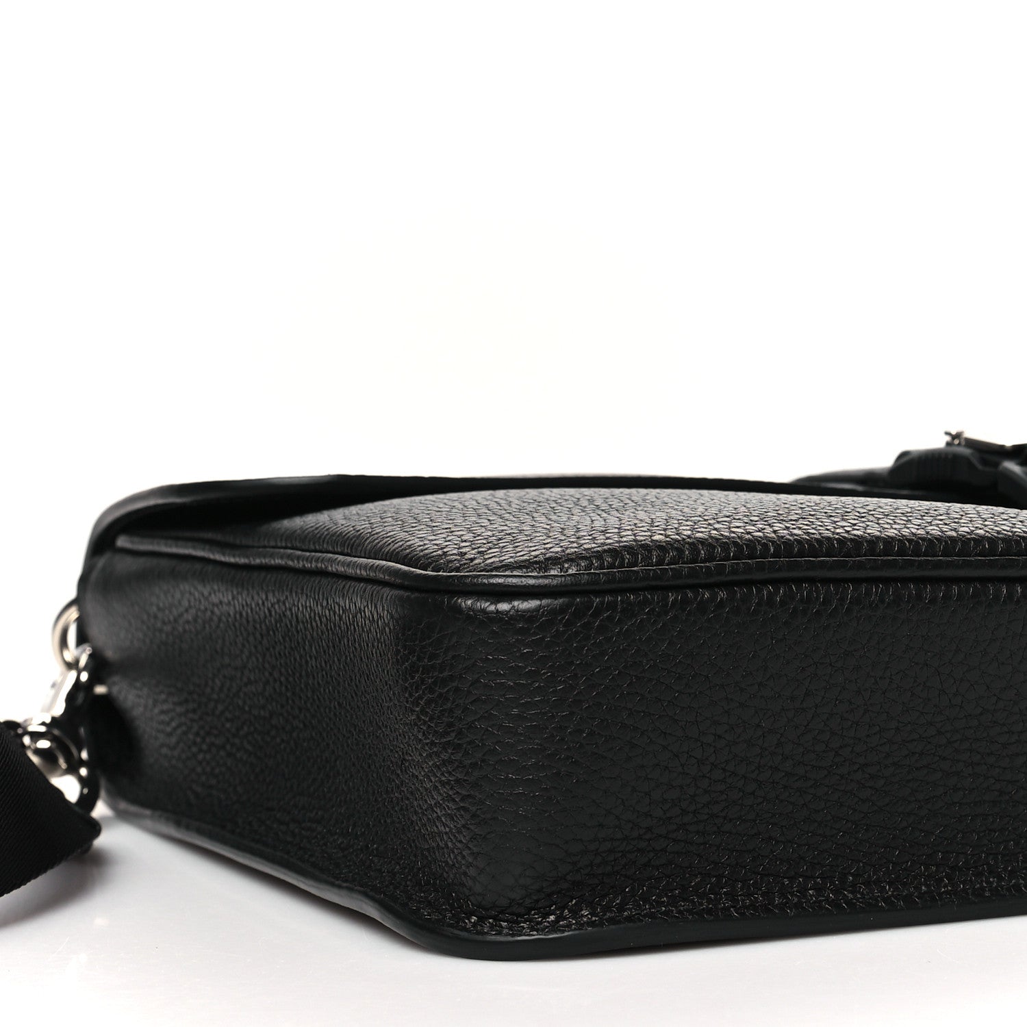 Calfskin Web Medium Business Case Black