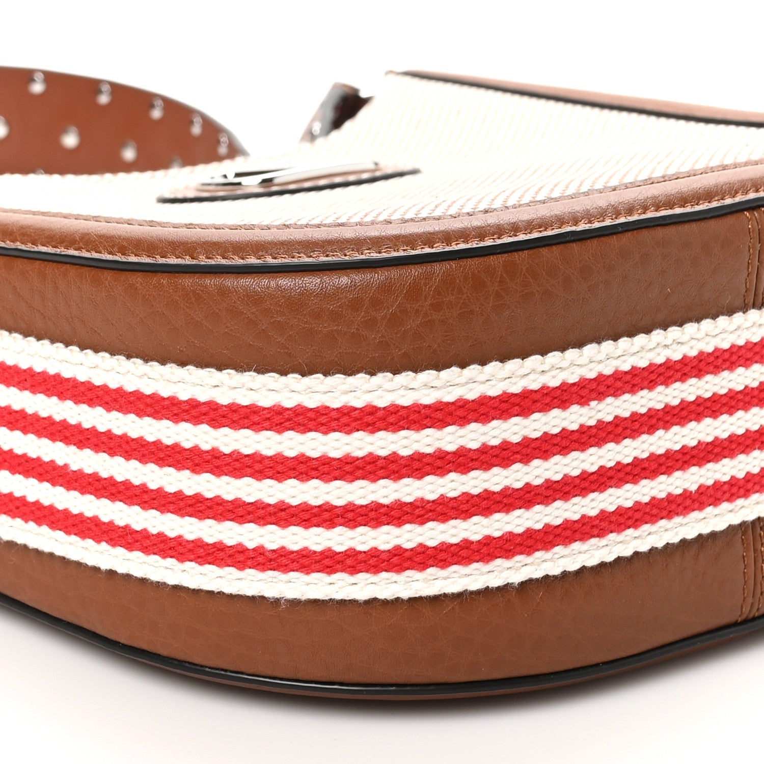 Raffia Calfskin Vlogo Small Antibes Hobo Bag Naturale Tobacco Selleria Bia Rosso