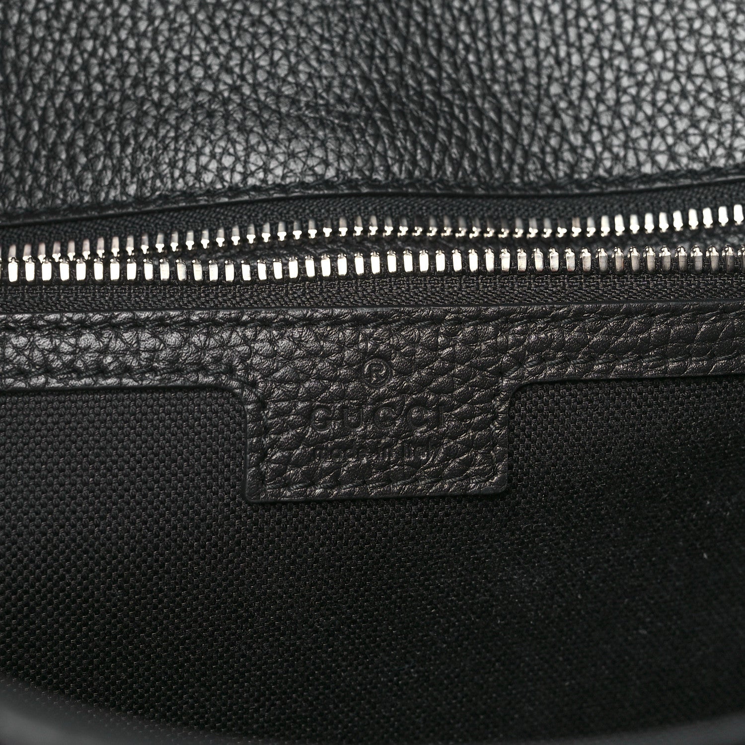 Calfskin Web Medium Business Case Black