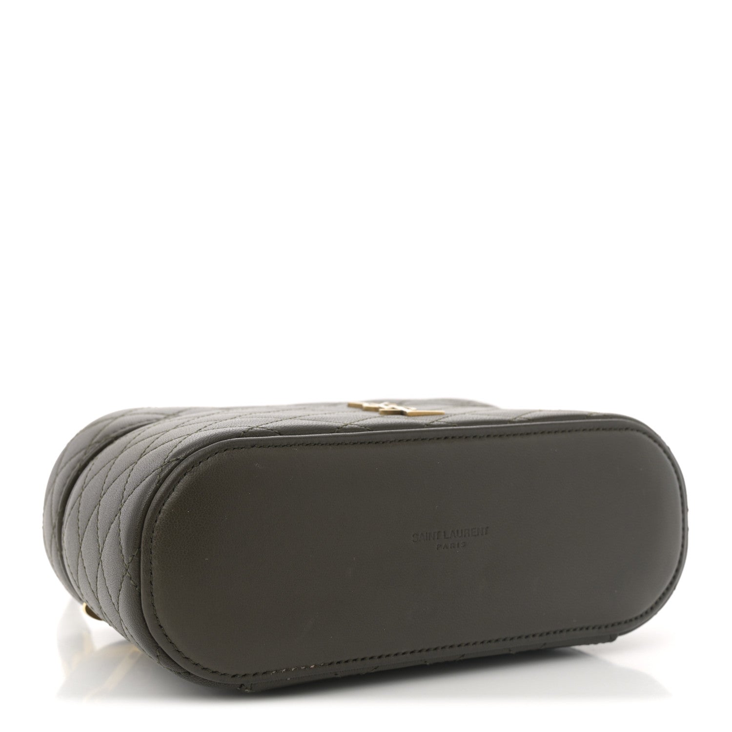 Lambskin Quilted Mini Gaby Vanity Case Light Musk