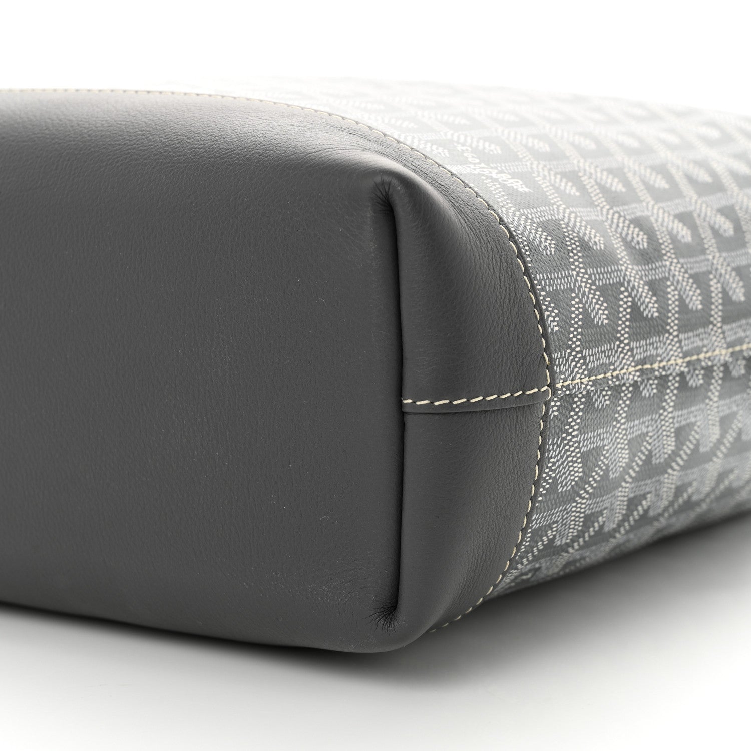 Goyardine Calfskin Cisalpin Document Case Grey